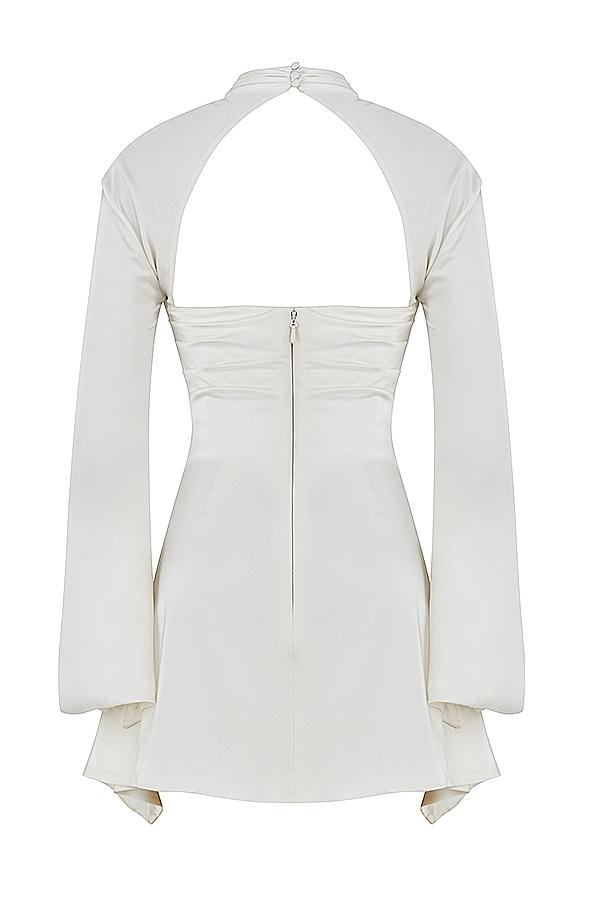 Toira  ivory draped corset dress - sale Product Image