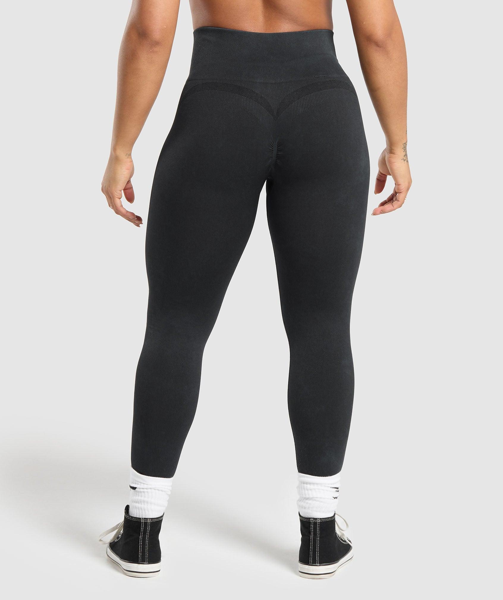 Gymshark Gains Seamless Leggings - Black Female Product Image