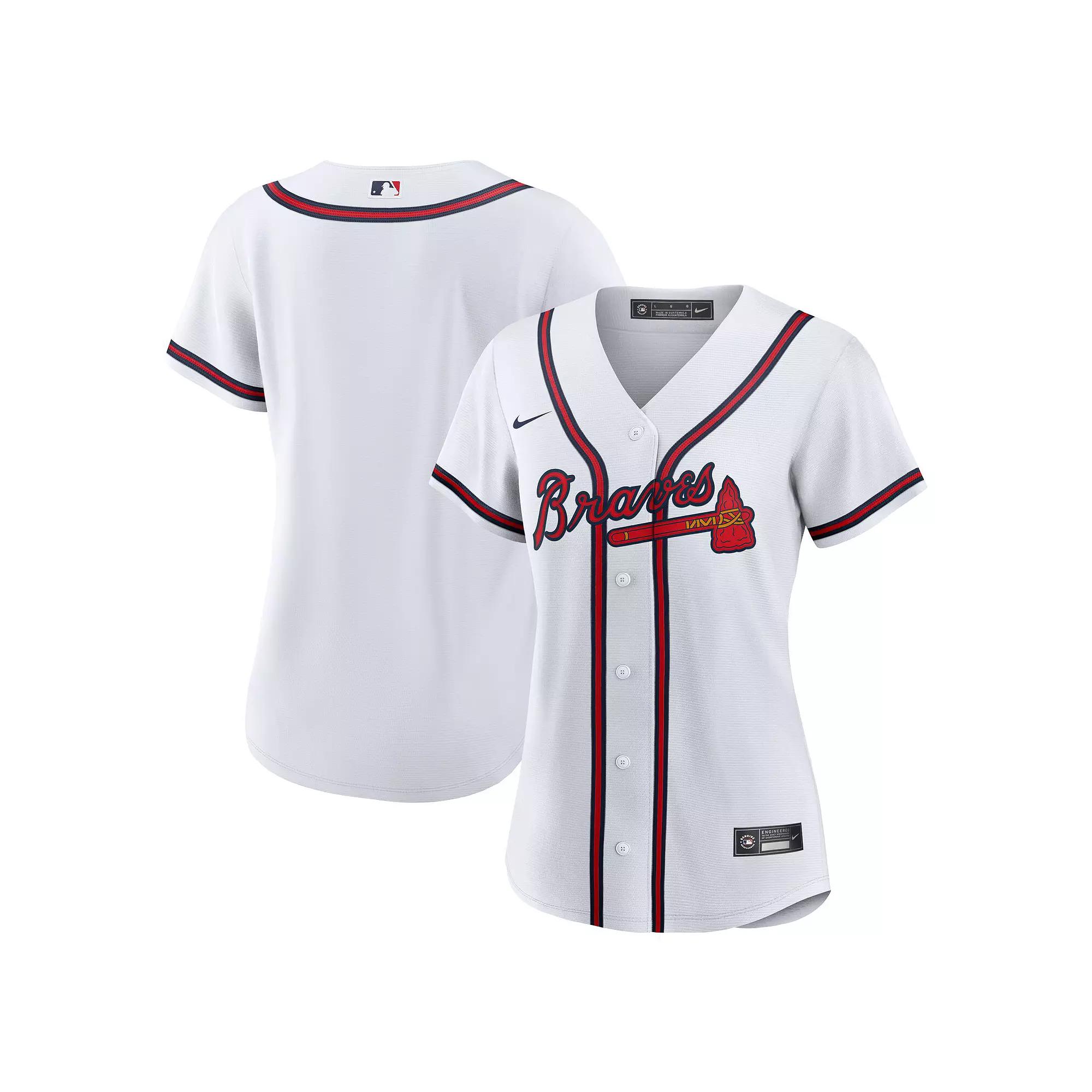 Women's Nike White Atlanta Braves Home Replica Team Jersey,  Product Image