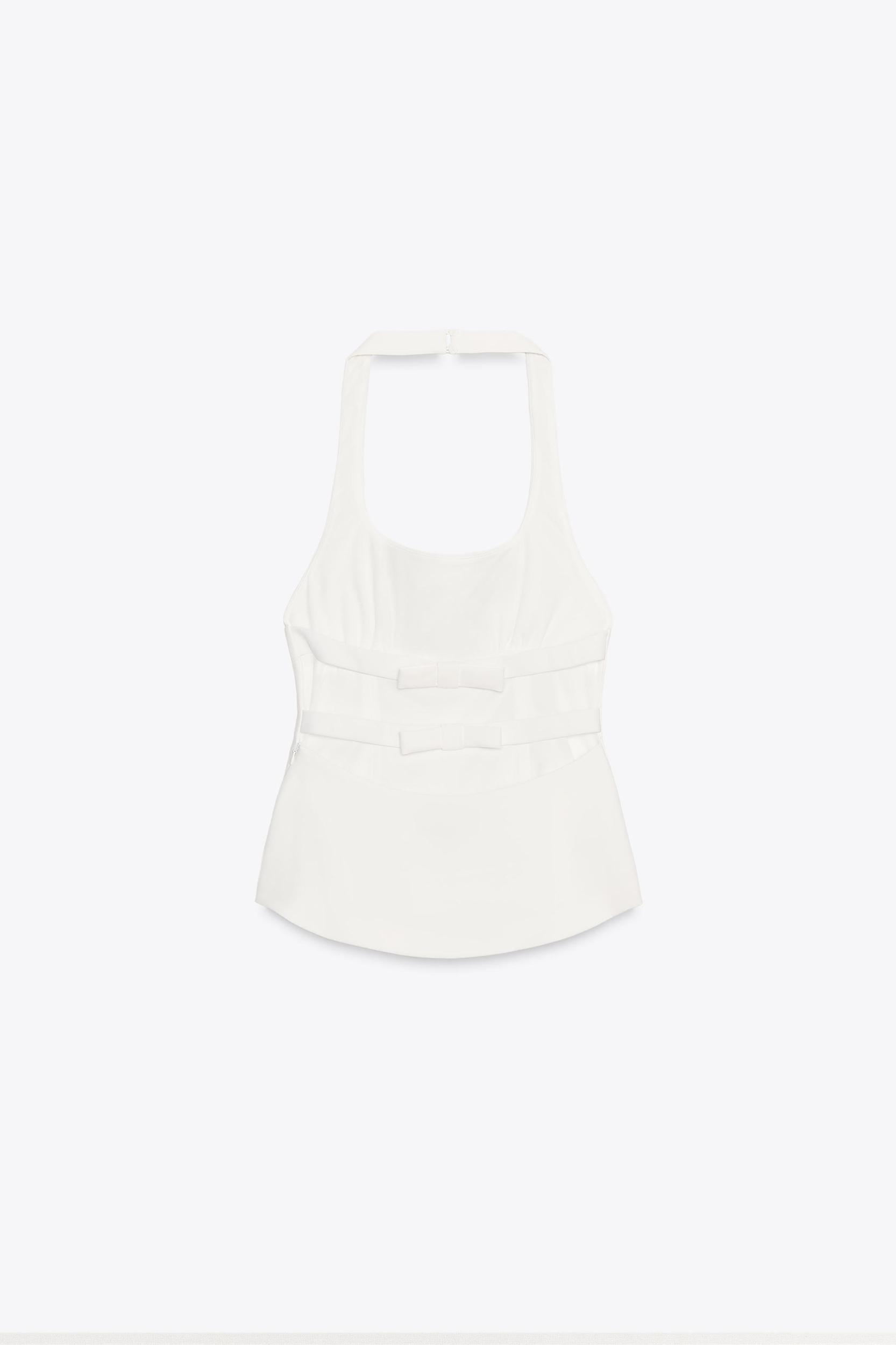 BOW HALTER TOP Product Image