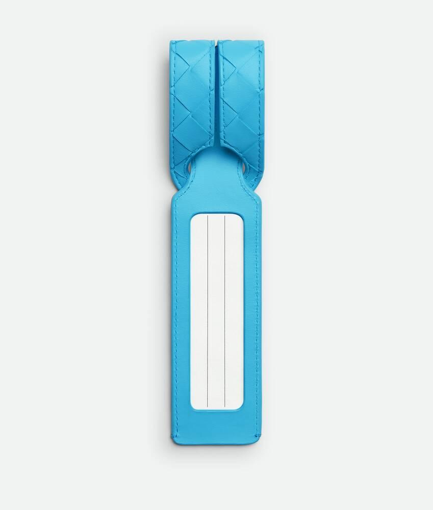 Men's Intrecciato Long Tag Holder in Travertine Product Image