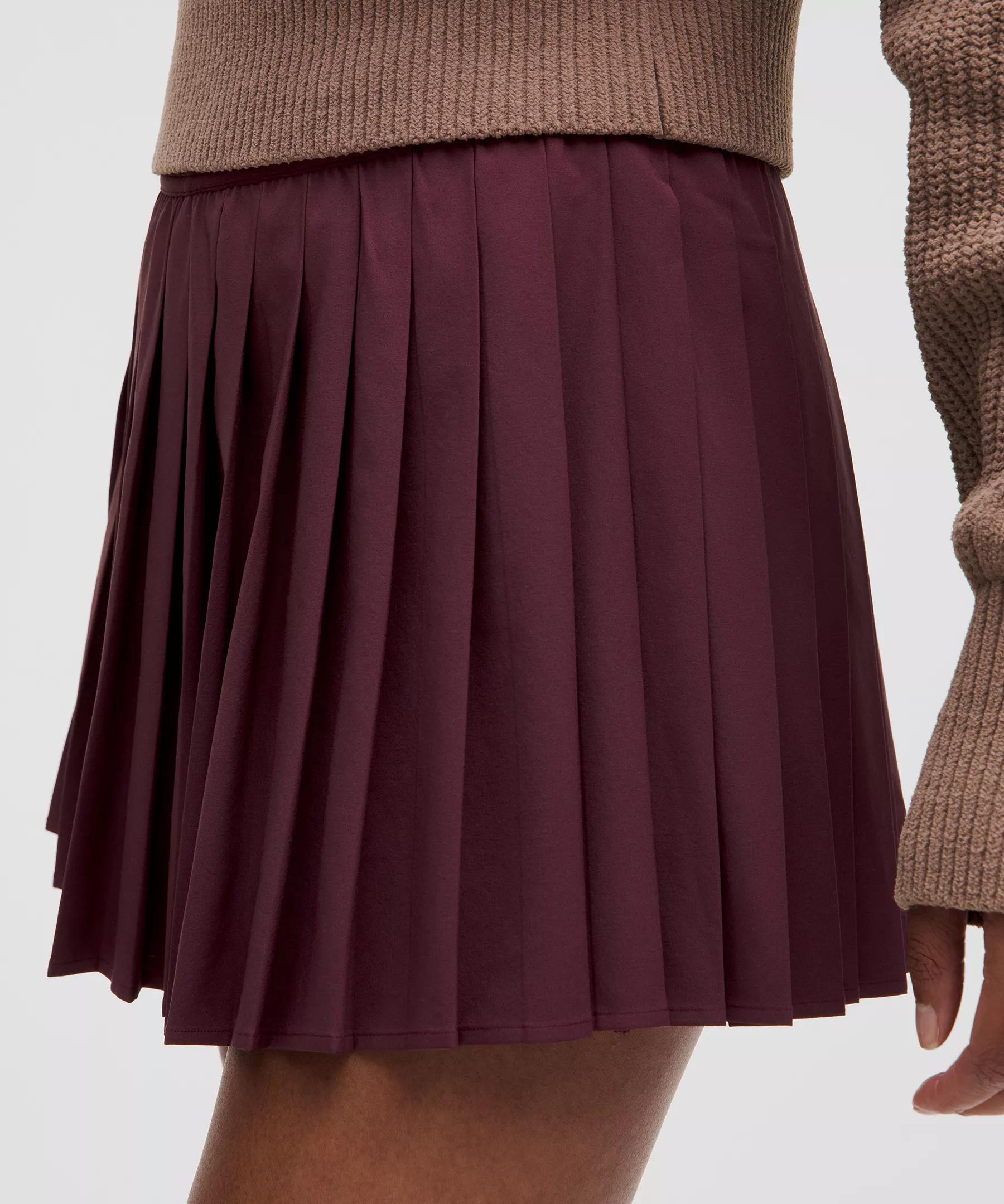 High-Rise Pleated Tennis Skirt Product Image