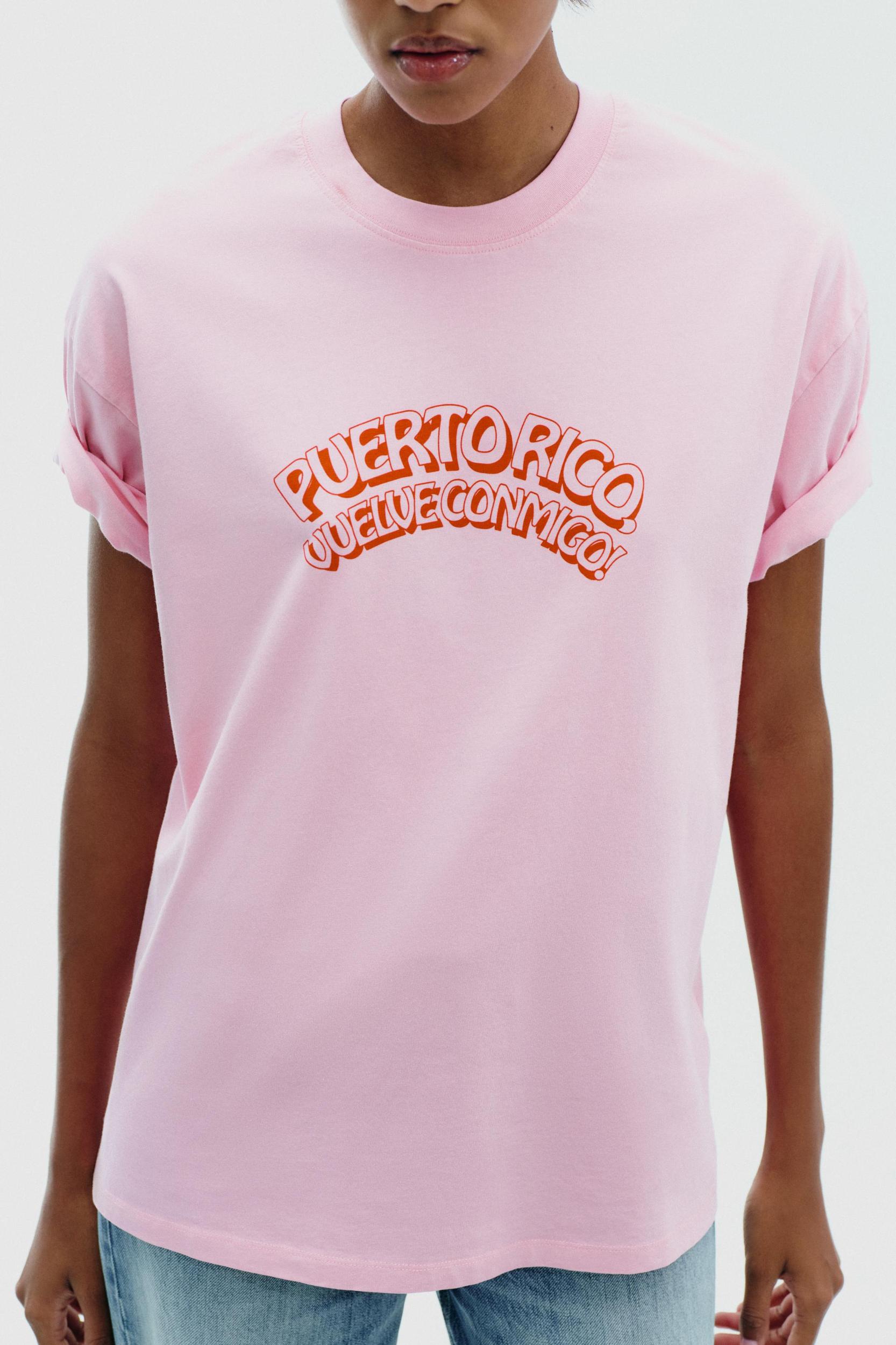 WASHED EFFECT PRINTED T-SHIRT Product Image