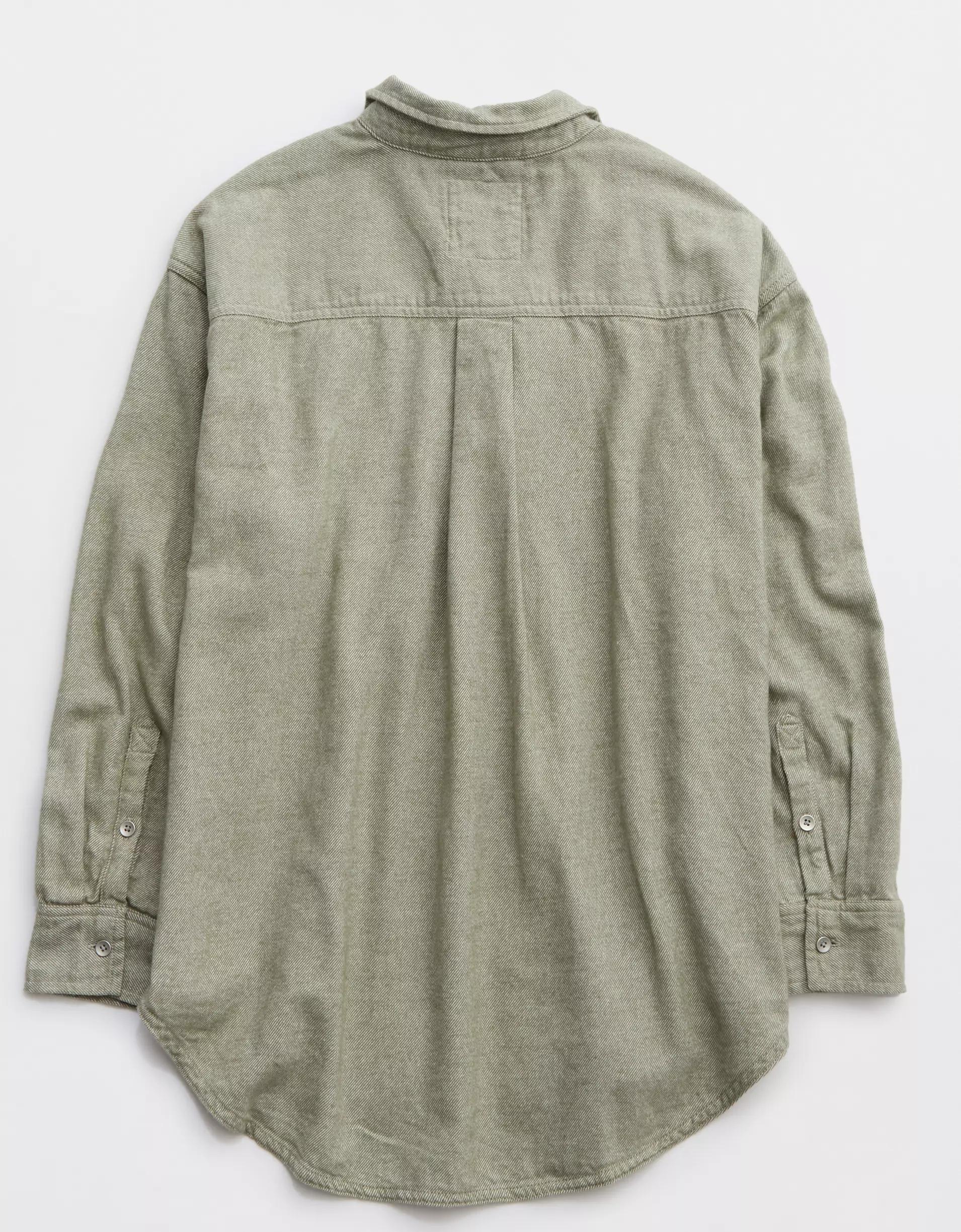 Aerie Anytime Fave Twill Shirt Product Image