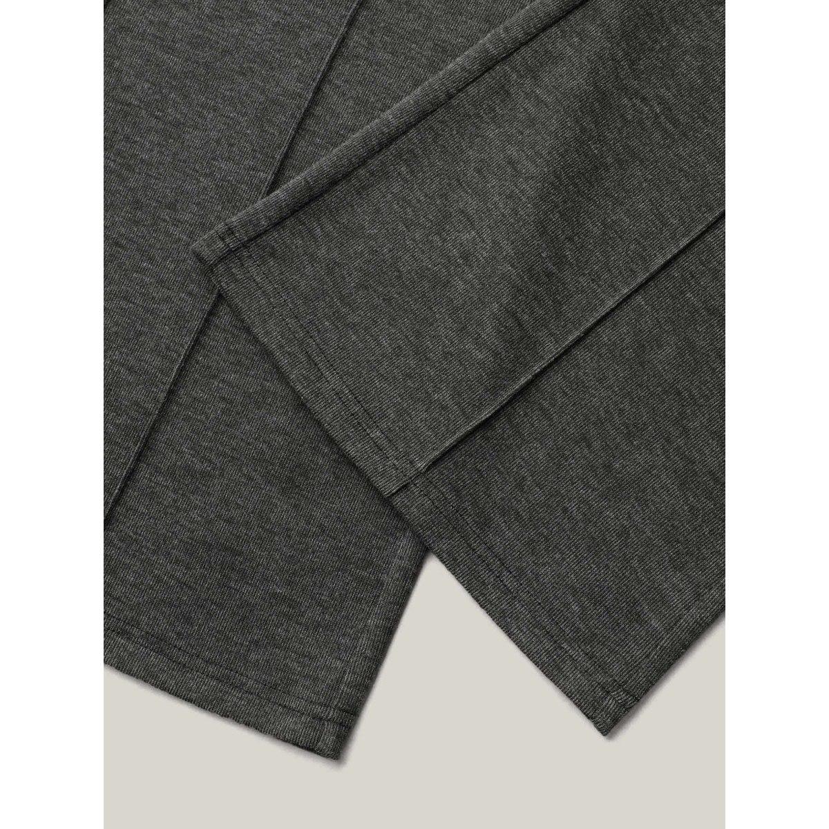 Plus Size Heather Midi-Rise Bootcut Pants Women DimGray Elegant Bootcut Mid Rise Everyday Pants BloomChic 10/M Product Image