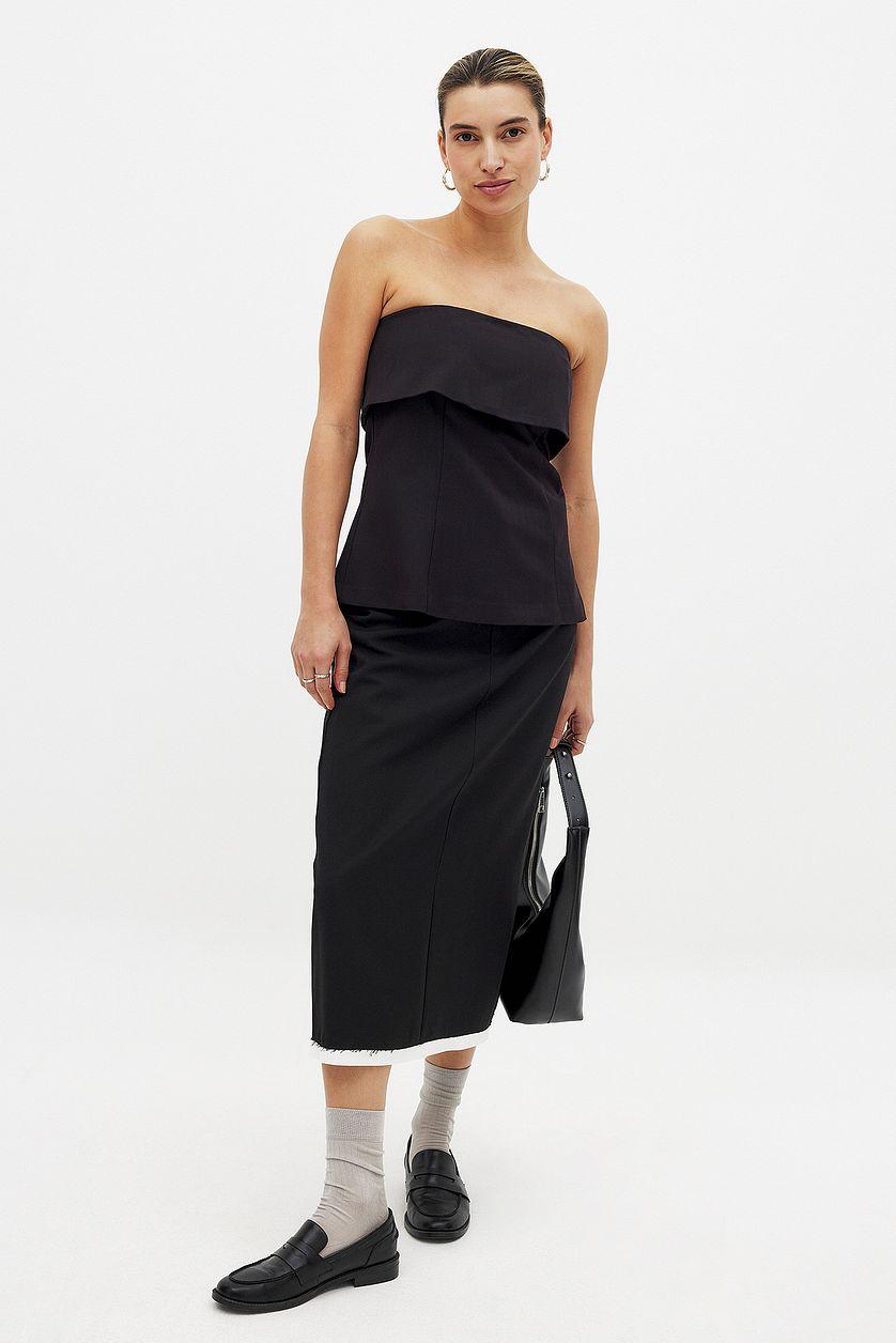 Folded Tailored Bandeau Top Product Image