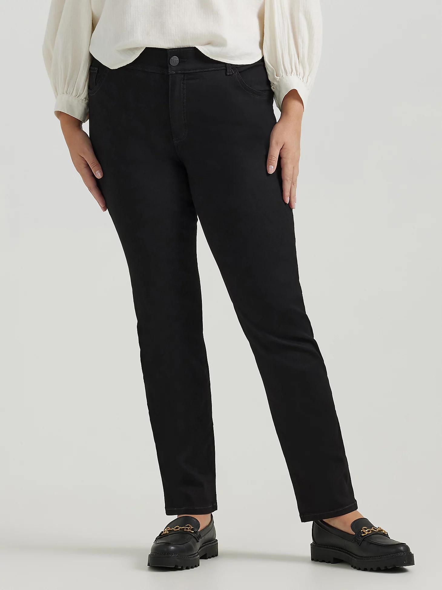 Women's Ultra Lux Comfort with Flex Motion Straight Jean (Plus) | Women's Jeans | Lee® Product Image