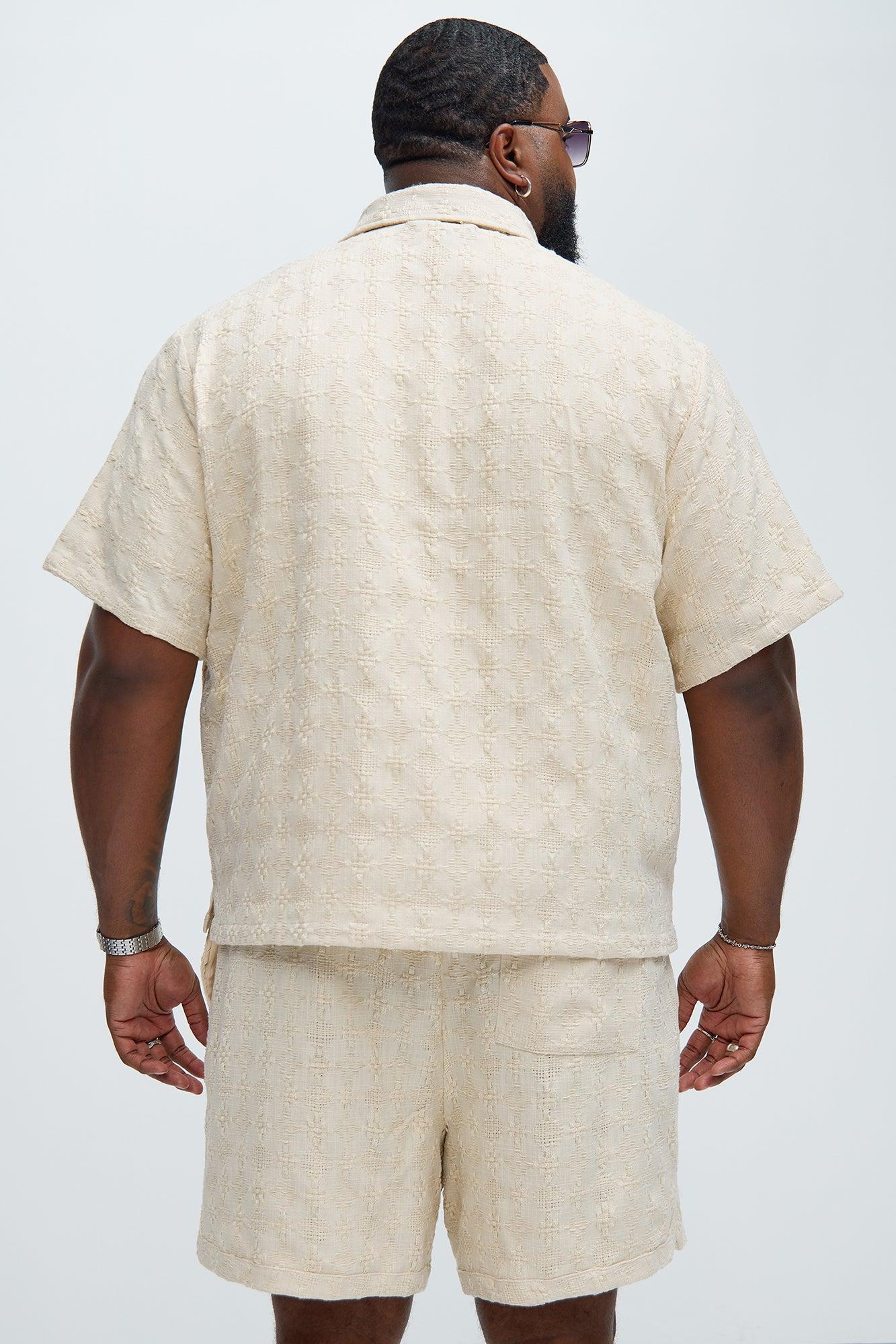 Mav Textured Shirt - Oatmeal Product Image