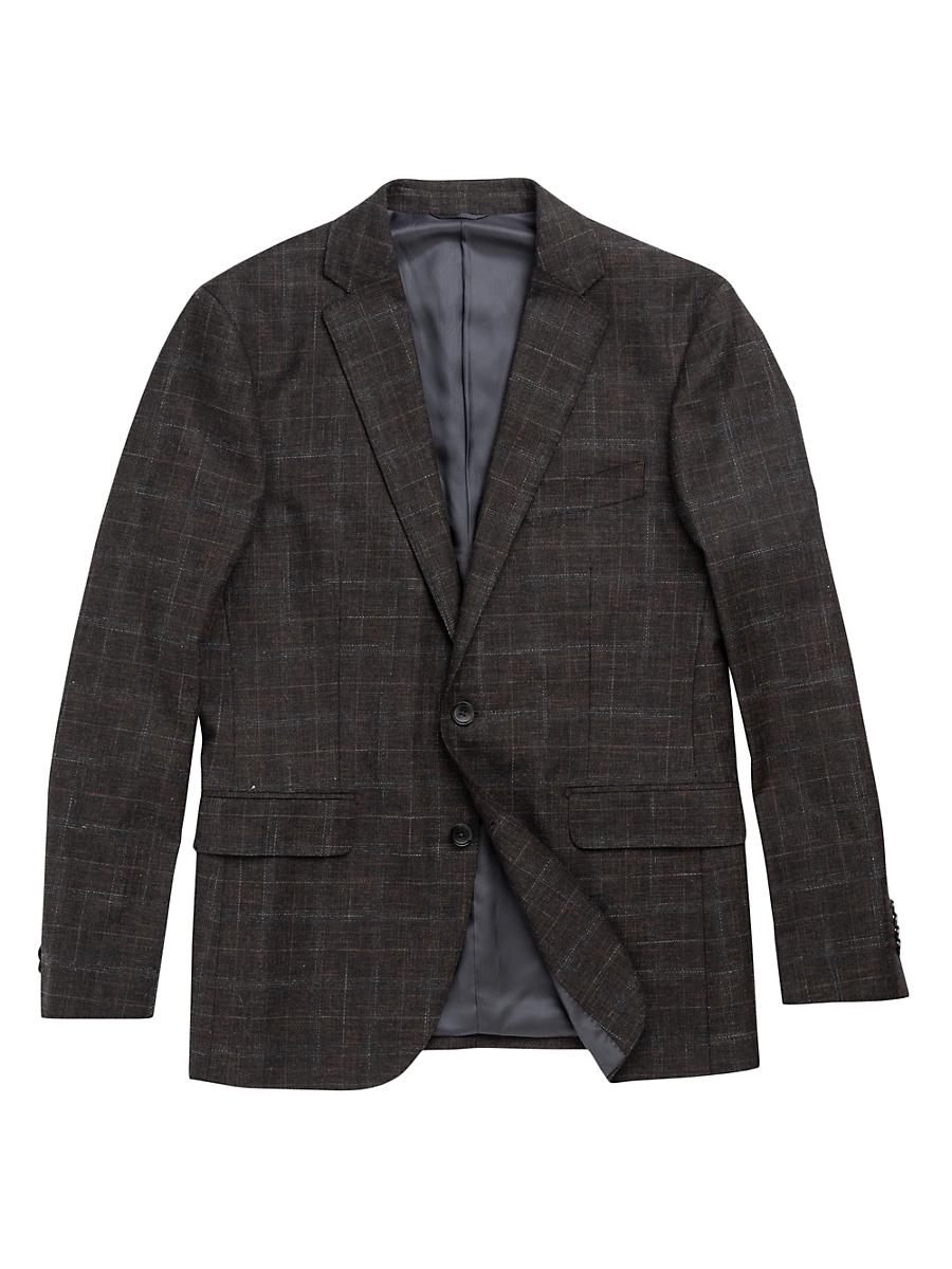Mens South Oamaru Check Wool & Cotton-Blend Slim-Fit Two-Button Sport Coat Product Image