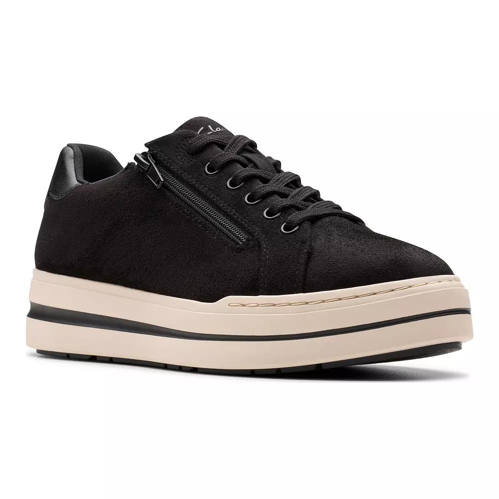 Clarks® Audreigh Sky Women's Casual Sneakers, Size: 7.5, Black Fabric Product Image