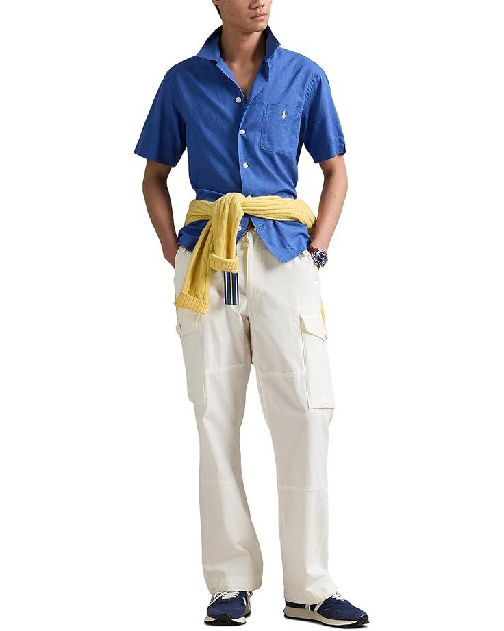 Textured Cotton-linen Shirt Sweater Product Image