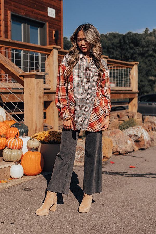 Fall Sunset Flannel Tunic Product Image
