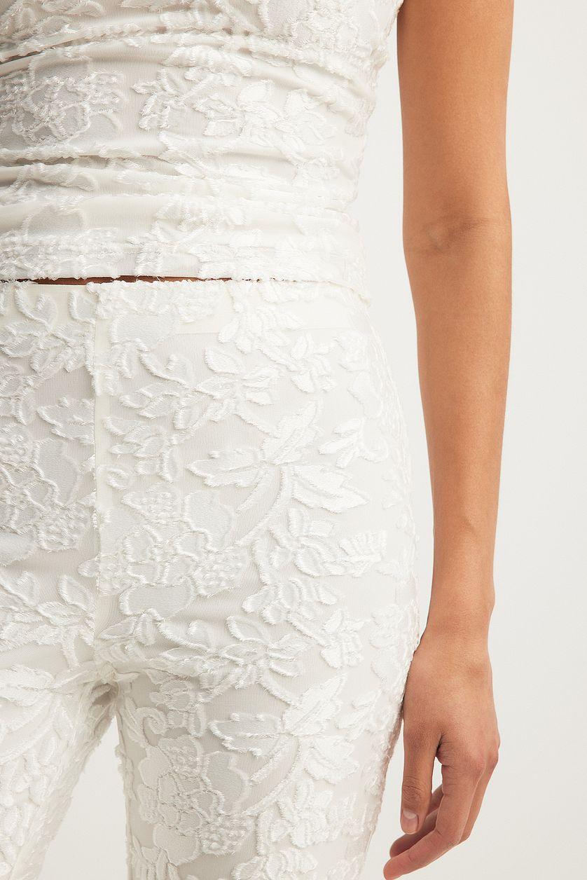 Fitted Mid Waist Trousers Product Image