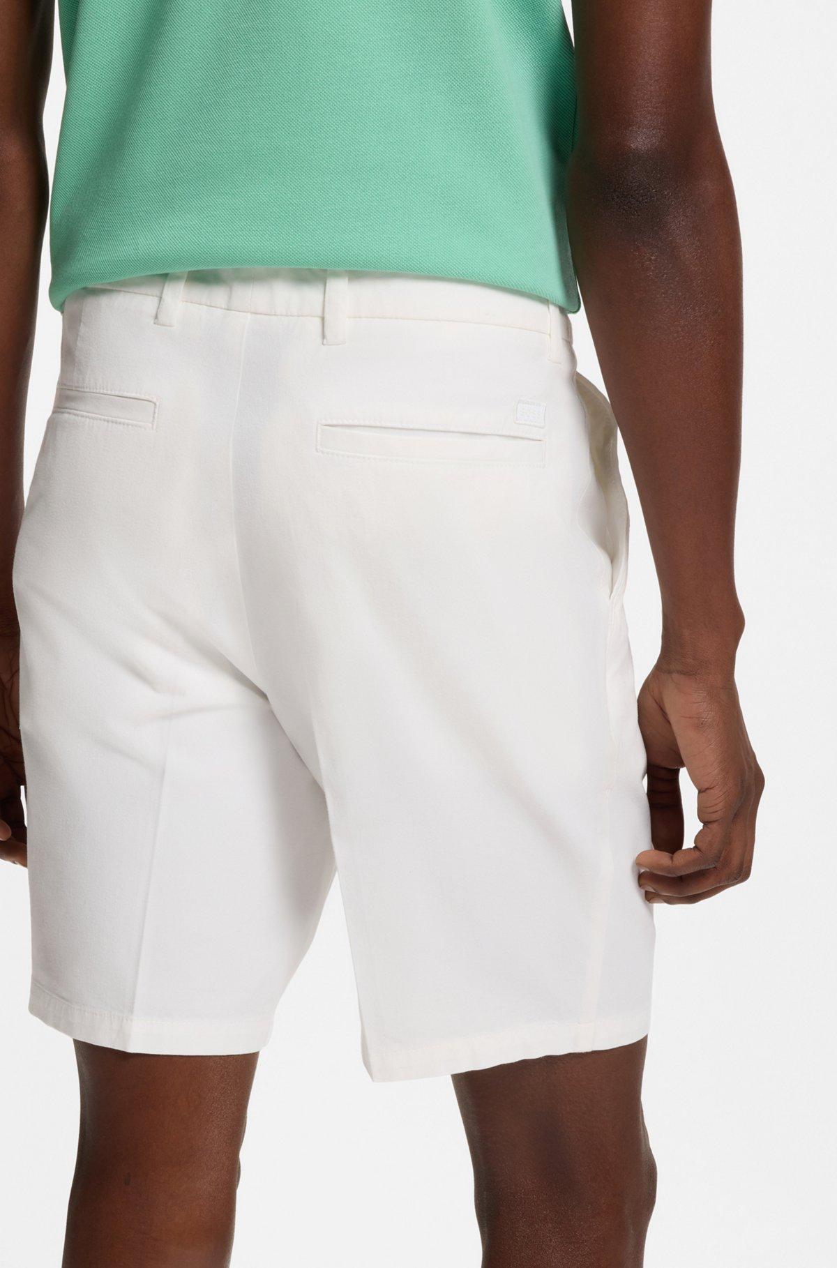 Modern-fit shorts in stretch-cotton twill Product Image