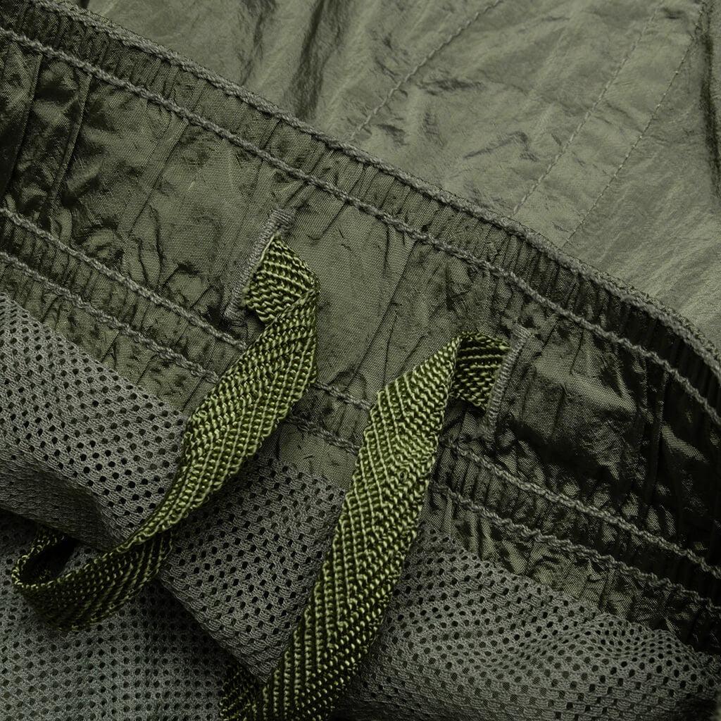 Nylon Metal Shorts - Sage Male Product Image