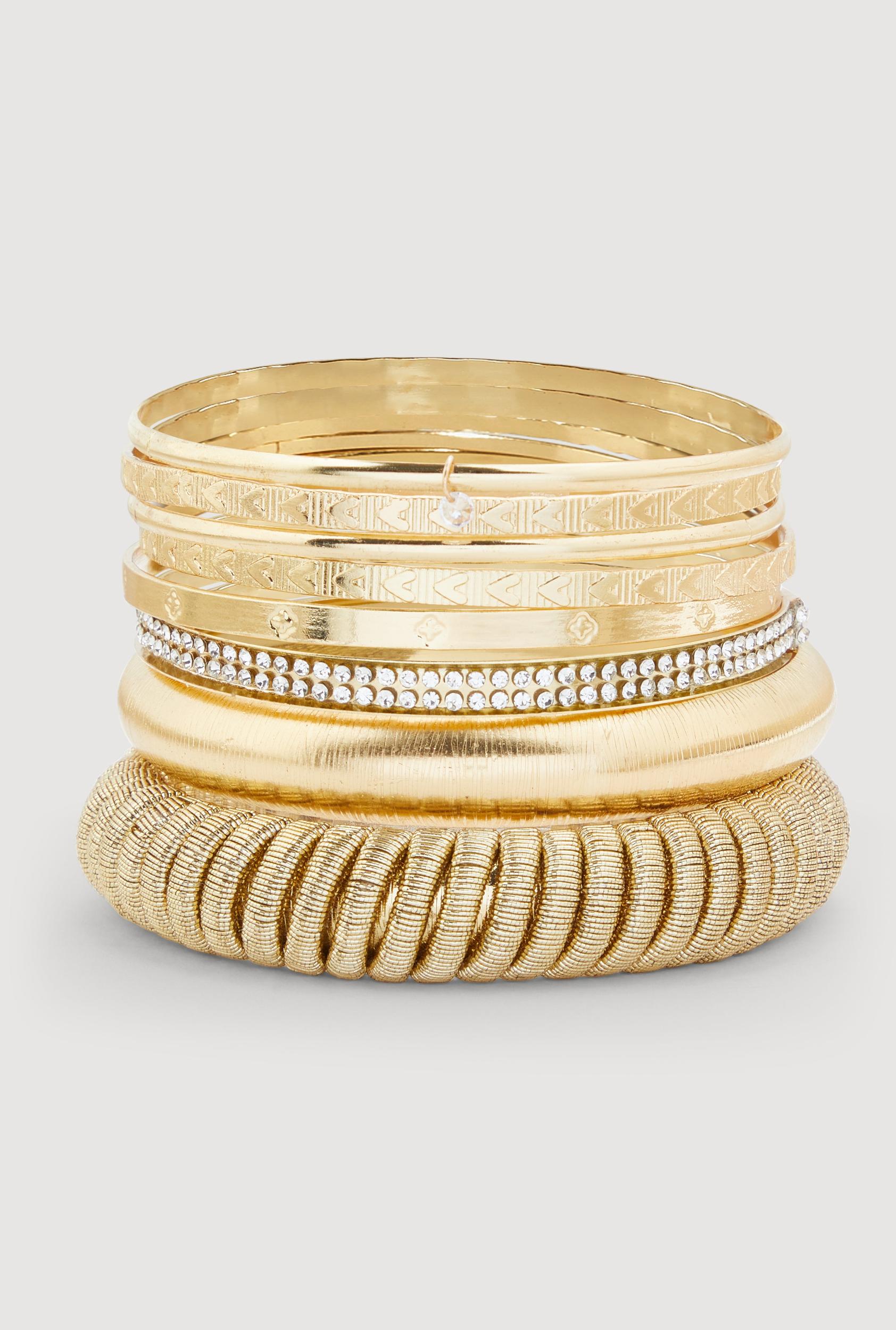 Metallic Hoop Earrings Set of 6 Male Product Image