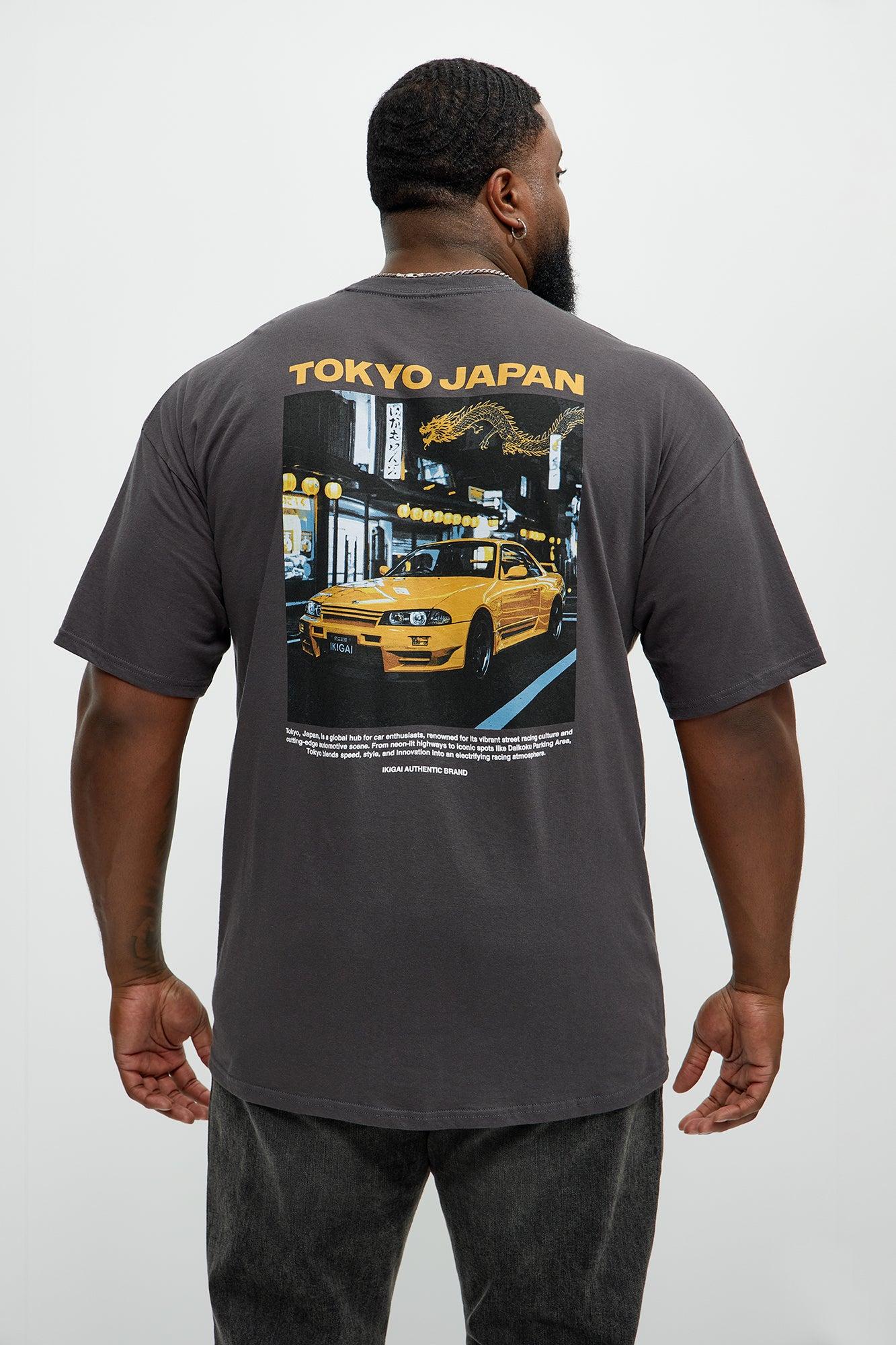 Tokyo Japan Import Short Sleeve Tee - Charcoal Product Image
