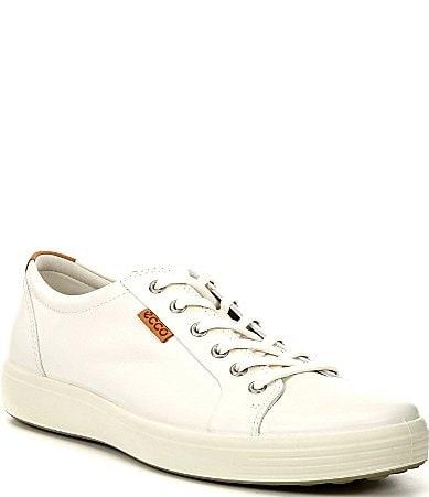 ECCO Mens Soft VII Leather Sneakers Product Image