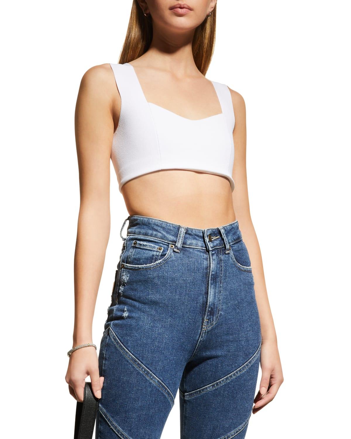 Womens Jordana Knit Crop Top Product Image