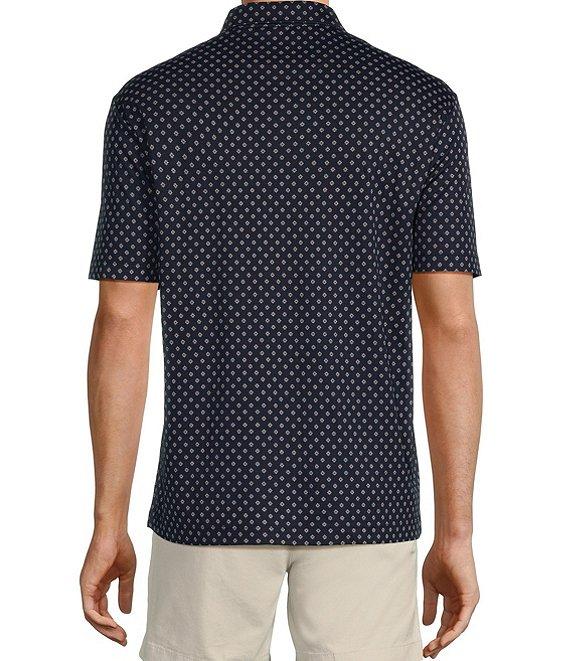 Roundtree & Yorke TravelSmart Short Sleeve Geo Printed Polo Shirt Product Image