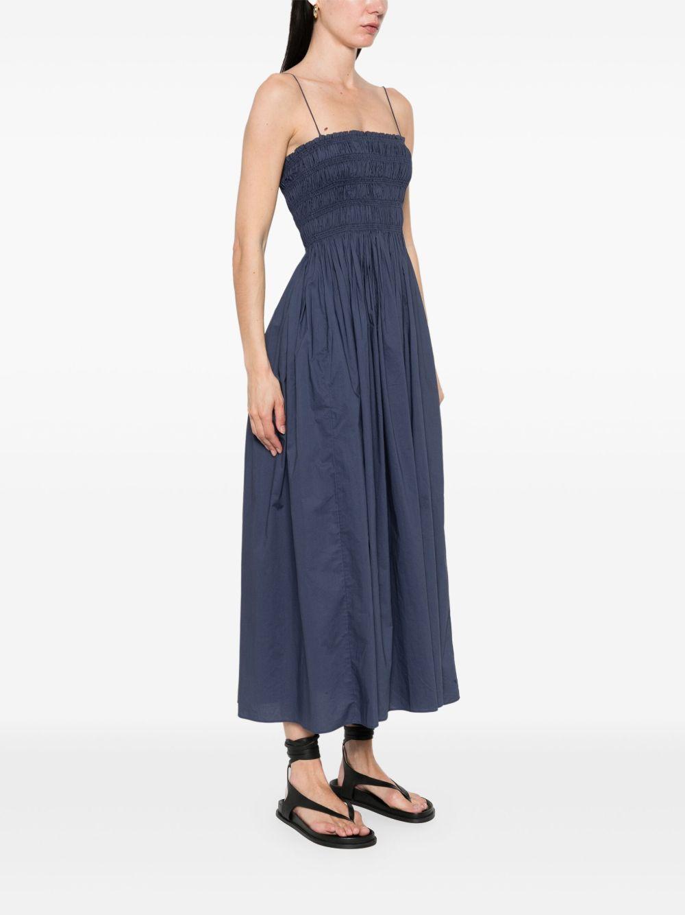 shirred-bodice midi dress Product Image