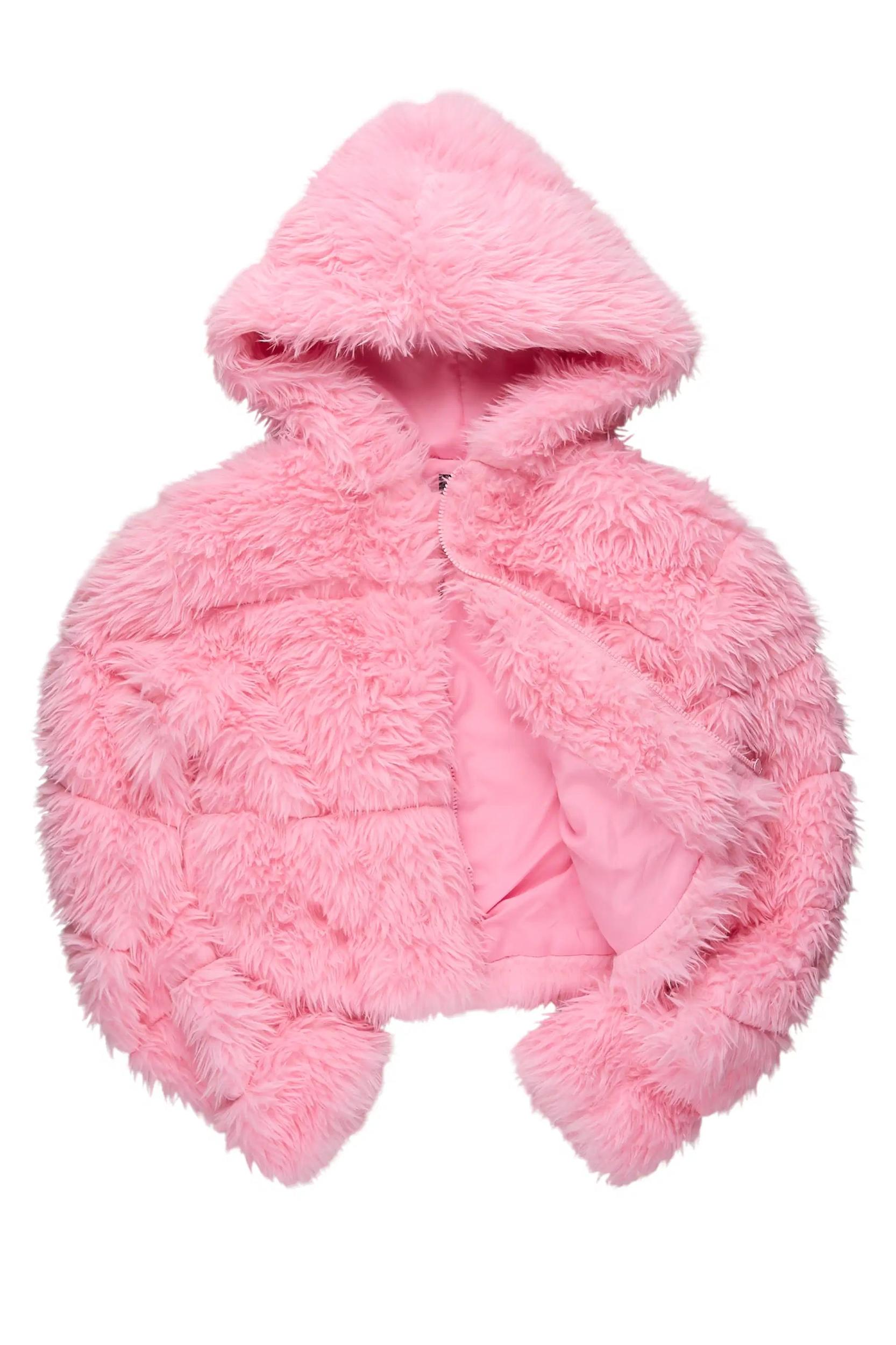 Kristin Pink Fur Jacket Female Product Image