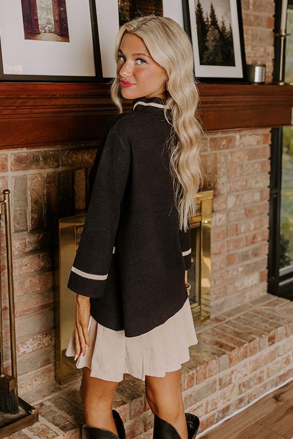 Class Act Sweater Top in Black Product Image