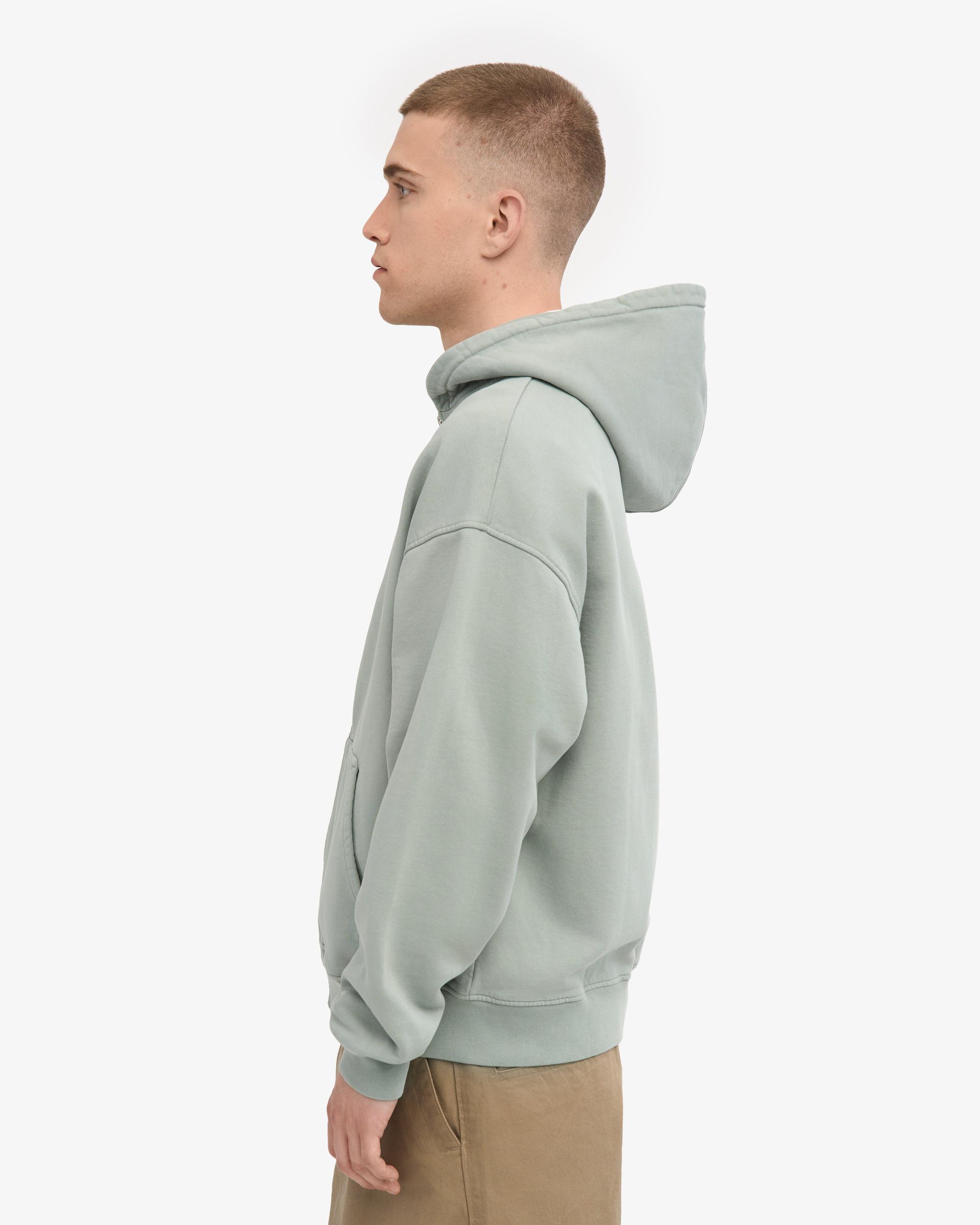 Organic Oversized Zip Hood - Neptune Blue Product Image