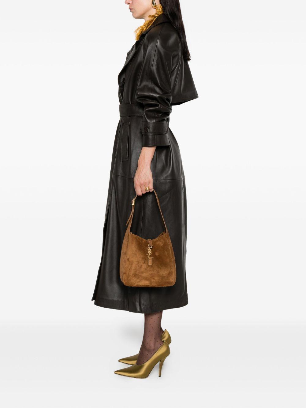 small Le 5 à 7 Supple logo-plaque suede shoulder bag Product Image