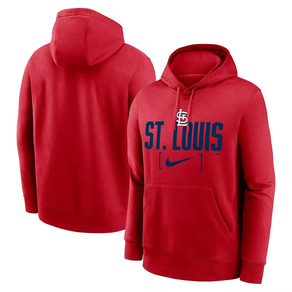 Men's Nike Red St. Louis Cardinals Club Slack Pullover Hoodie,  Product Image