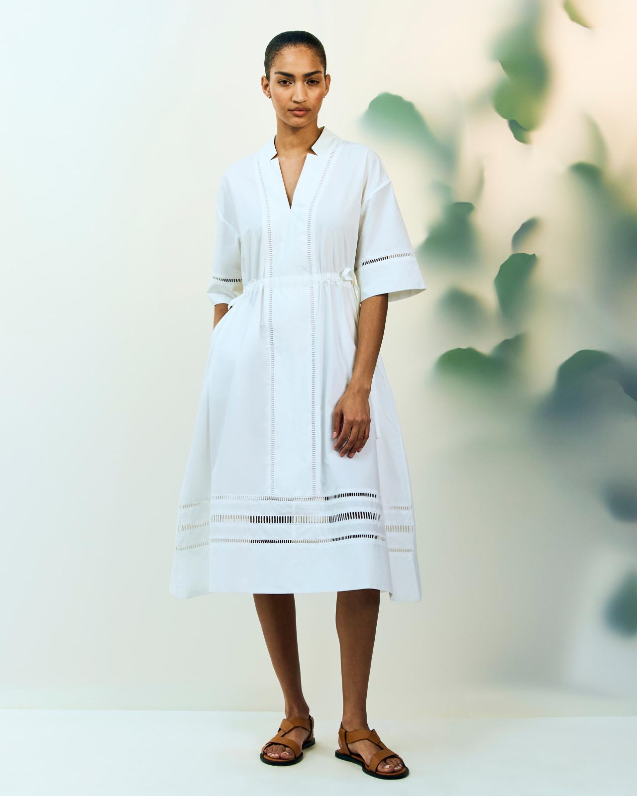 Womens Lace Trim Caftan Dress by Everlane Product Image