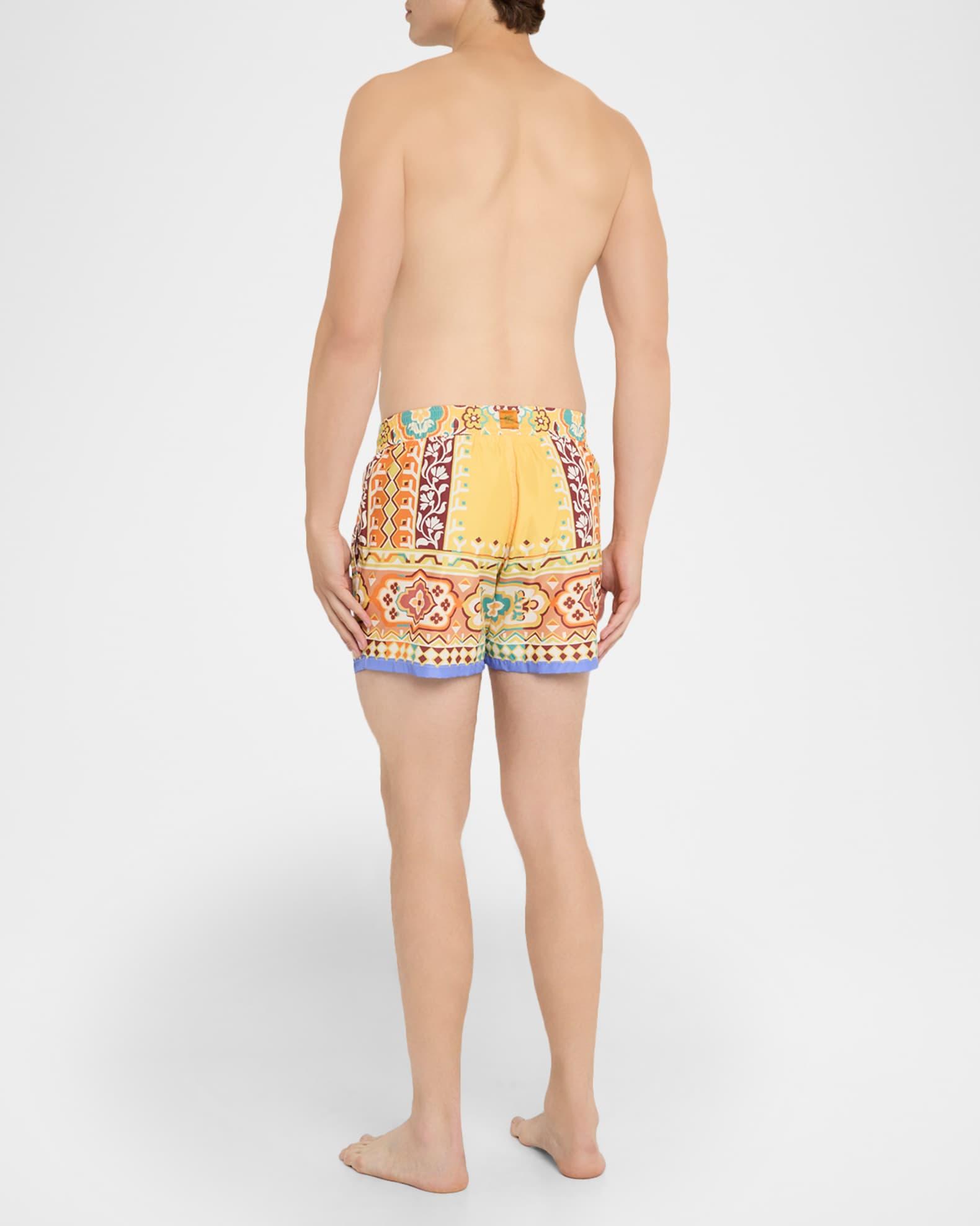 Men's Bold Floral Swim Trunks Product Image