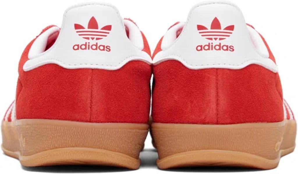 ADIDAS ORIGINALS Gazelle Suede Sneakers With Branded Heel In Red Product Image