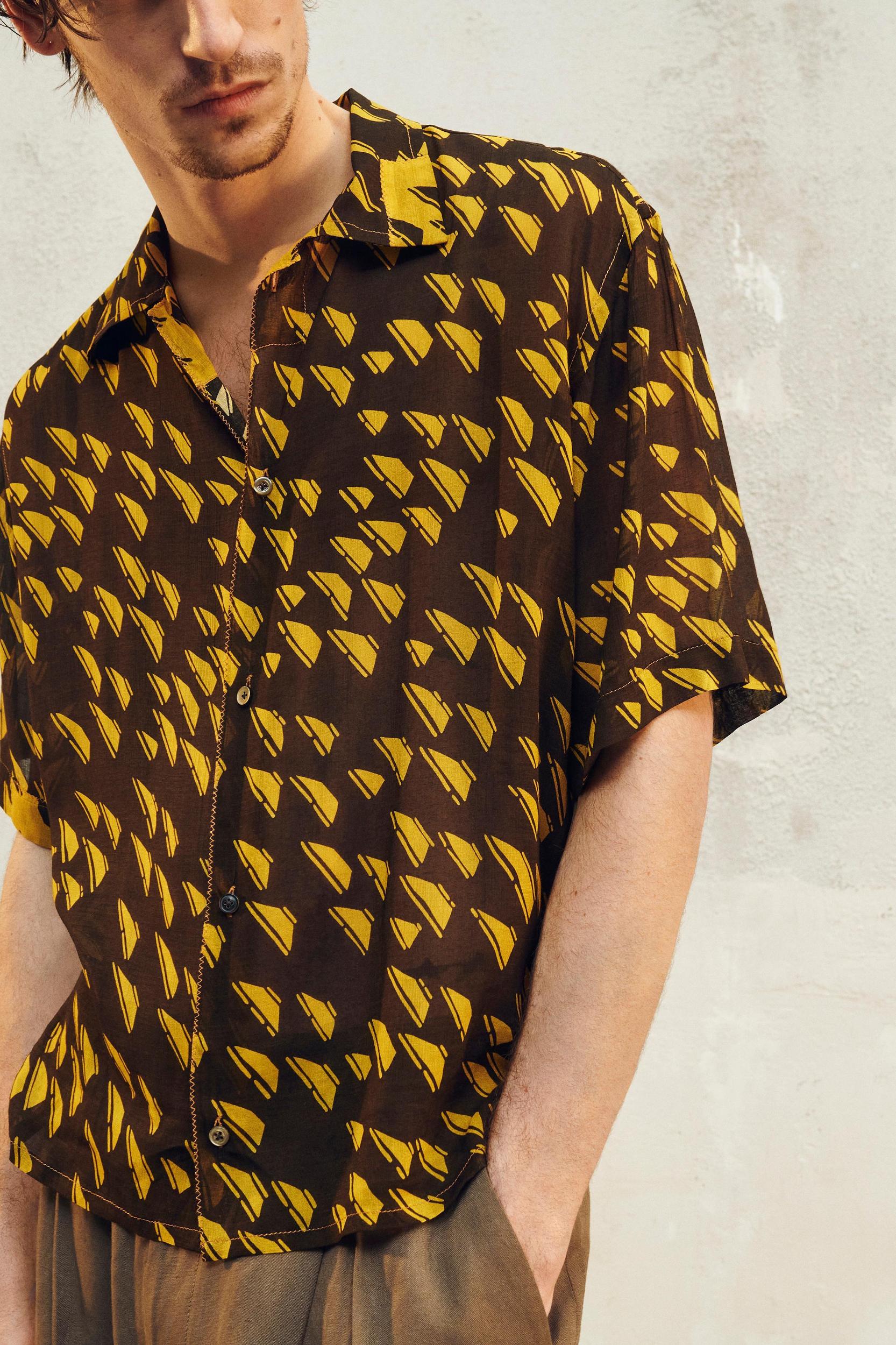 LIMITED EDITION GEOMETRIC PRINT SHIRT Product Image