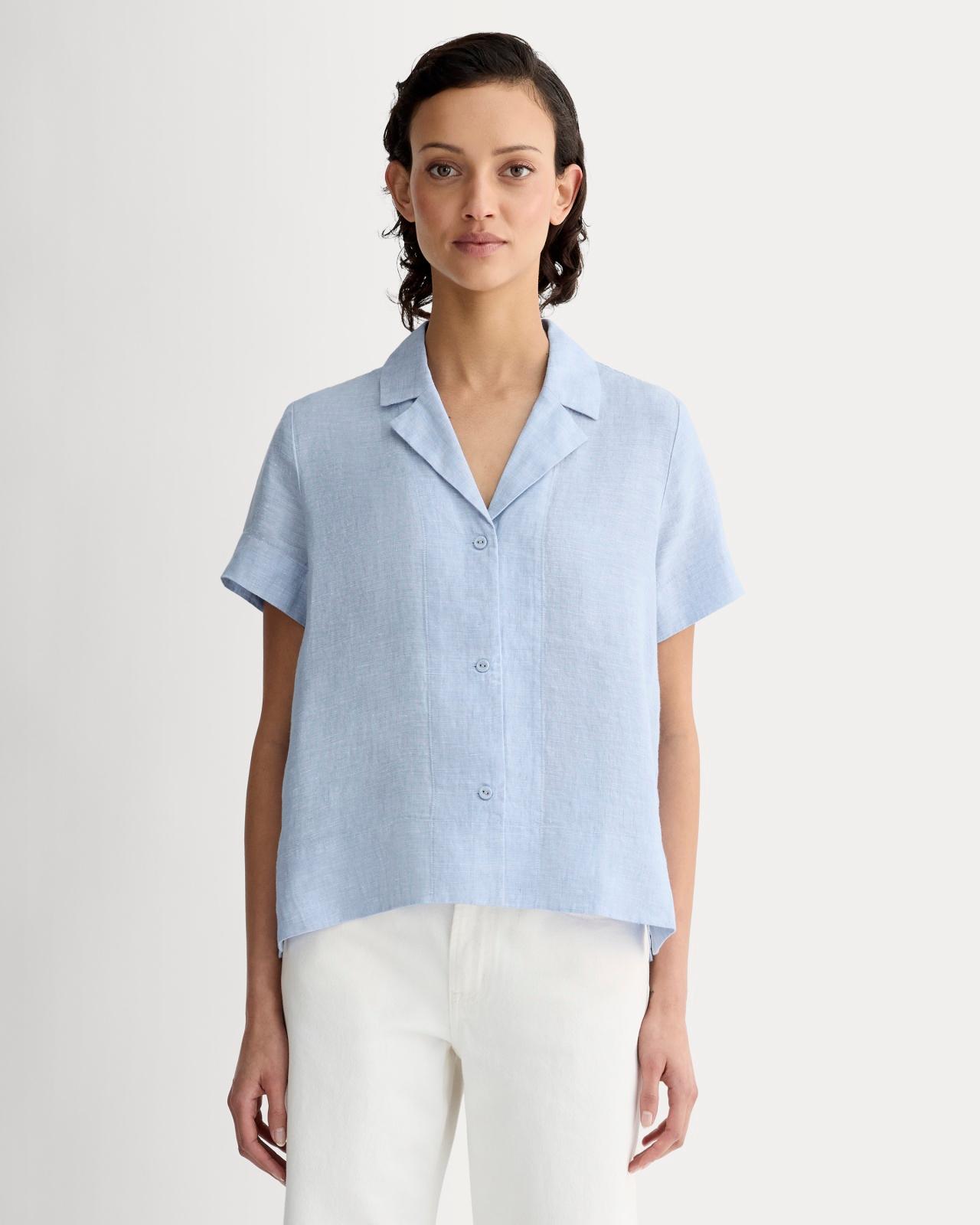 Womens Notch Shirt in Linen by Everlane Product Image