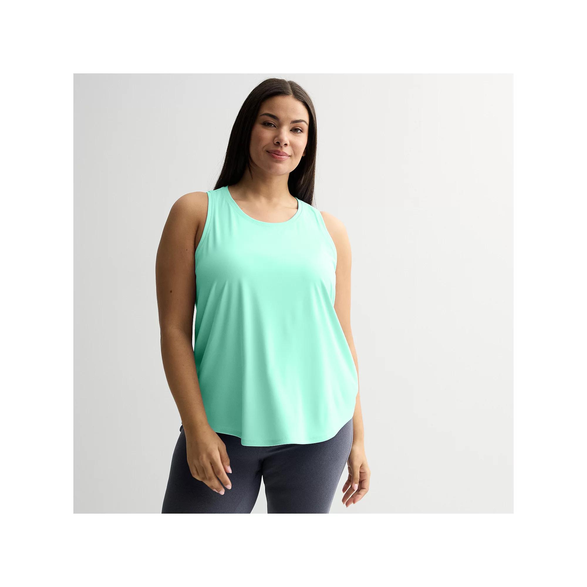 Plus Size Tek Gear® Dry Tek Tank Top, Women's, Size: 4XL, Heritage Gray Product Image