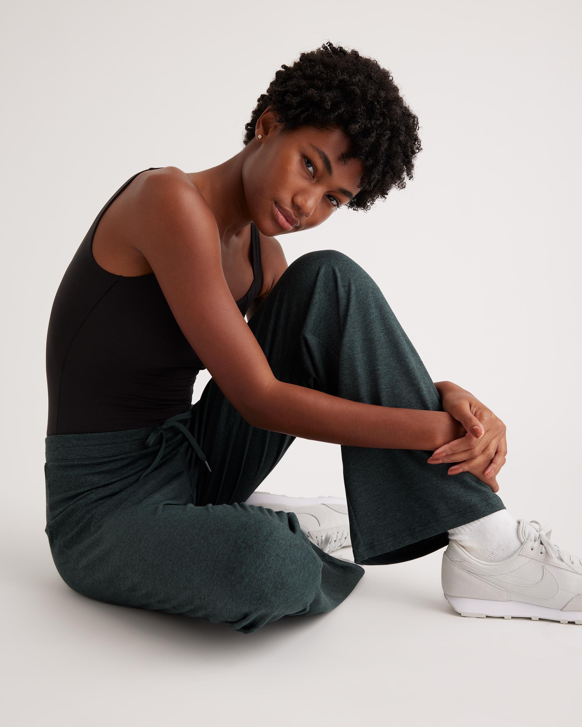 Quince | Women's Flowknit Wide Leg Pants Recycled Polyester Product Image