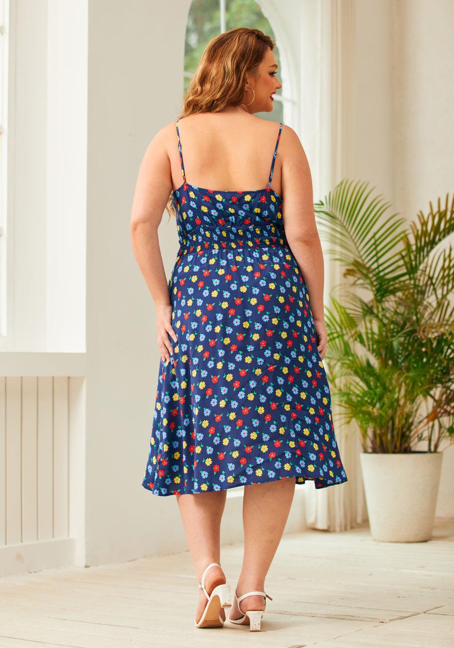 ModCloth Inspired Anytime Sleeveless Dress in Golden Girl Ditsyarge Product Image