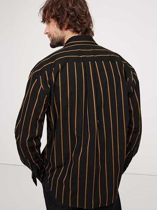 Relaxed-Fit Washed Cotton Poplin Shirt Product Image