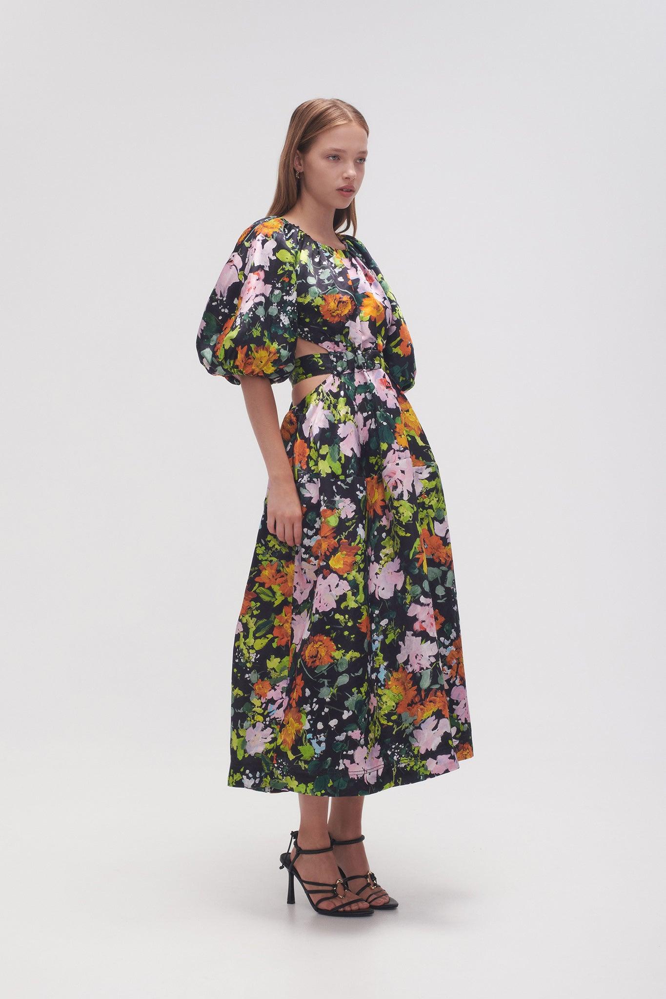 Mimosa Cutout Midi Dress Product Image
