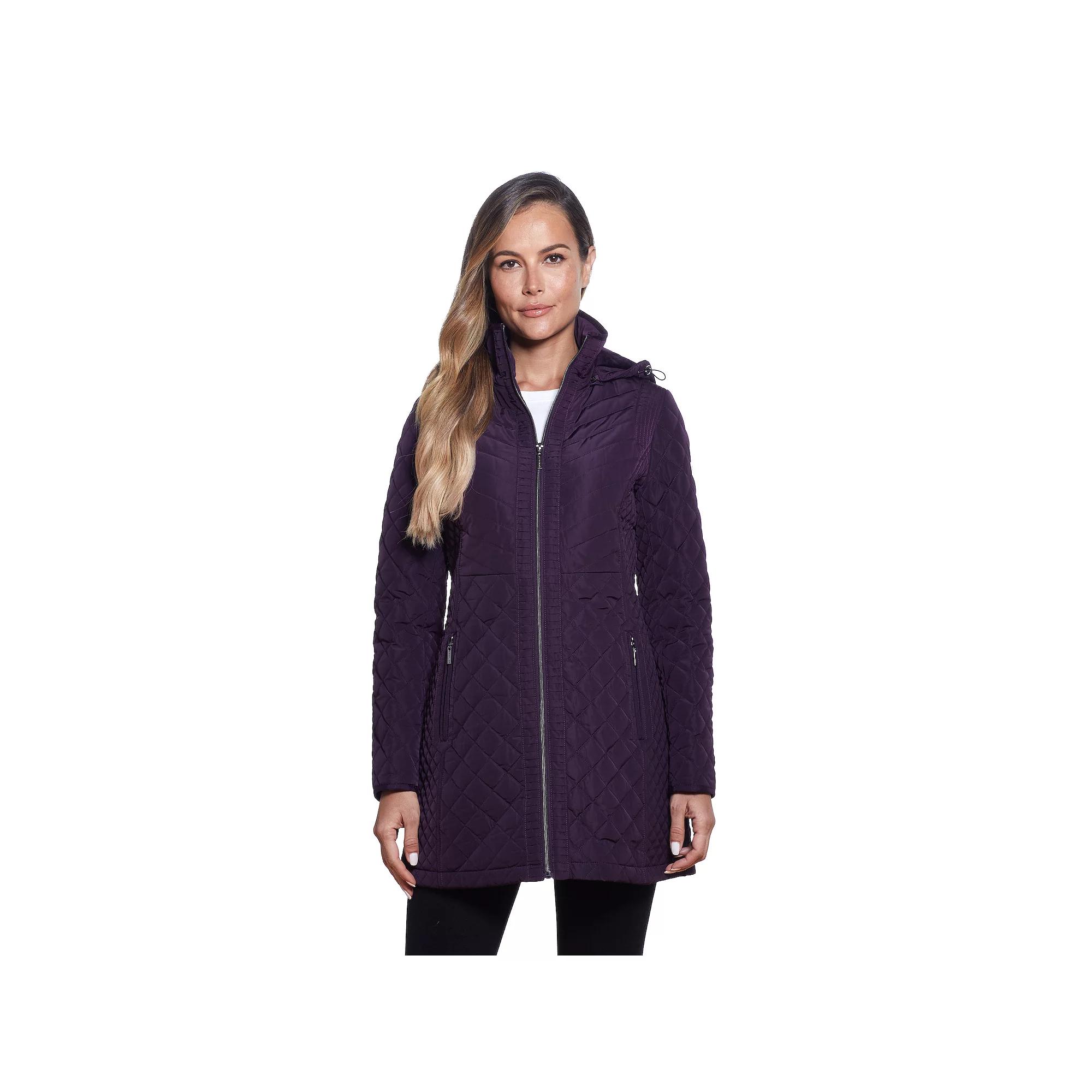 Women's Gallery Faux-Fur Hood Quilted Jacket,  Product Image