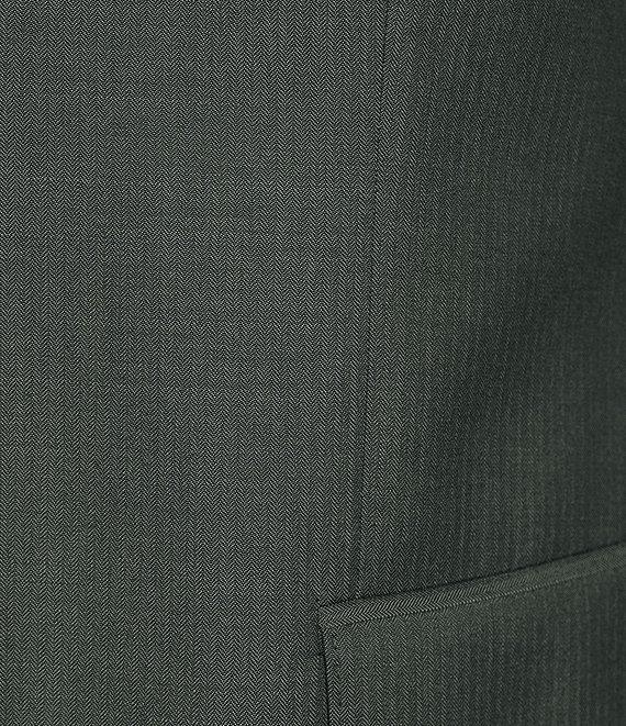 Hugo Boss Slim Fit Flat Front Herringbone Pattern 2-Piece Suit Product Image