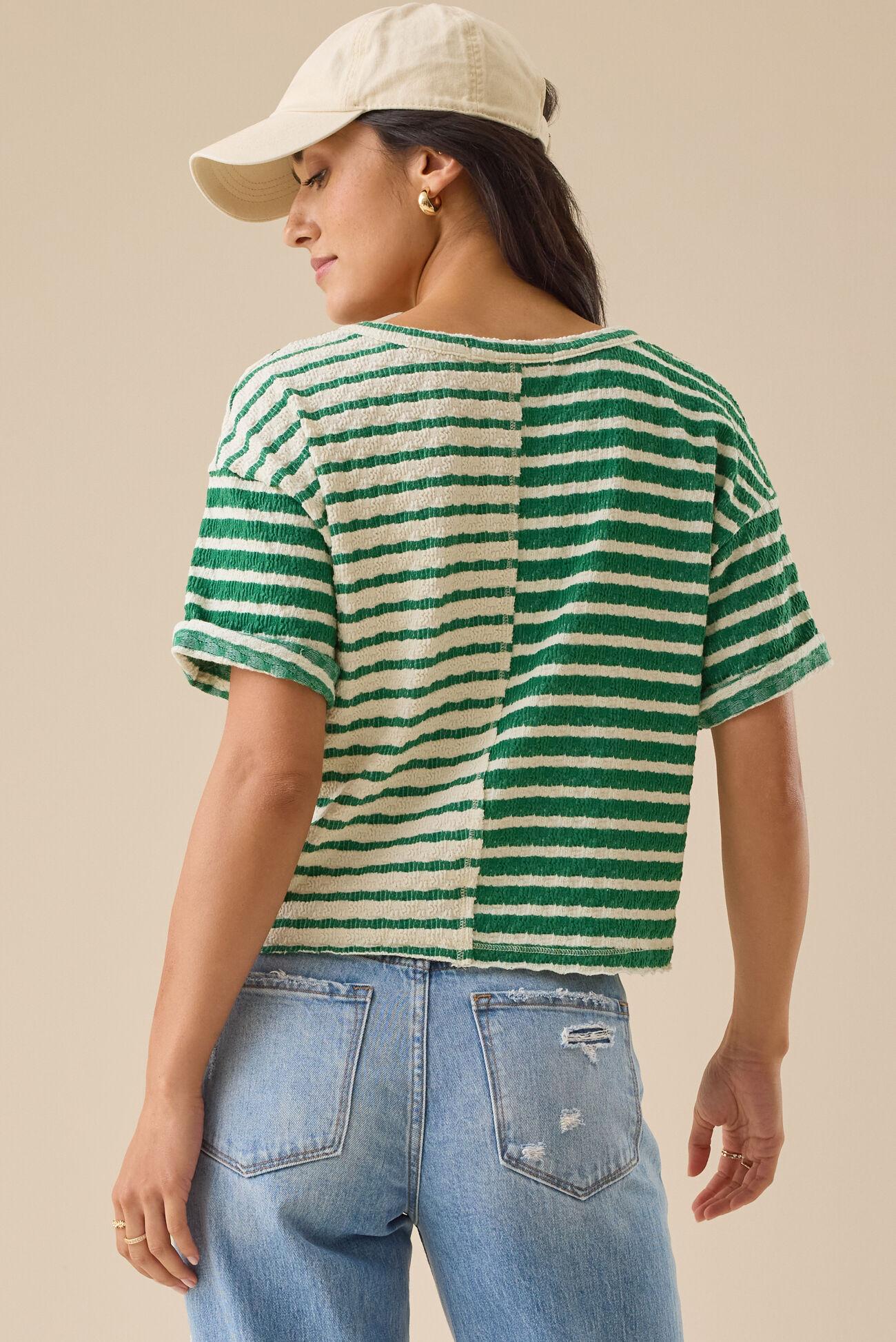 Vala Striped Knit Top Product Image