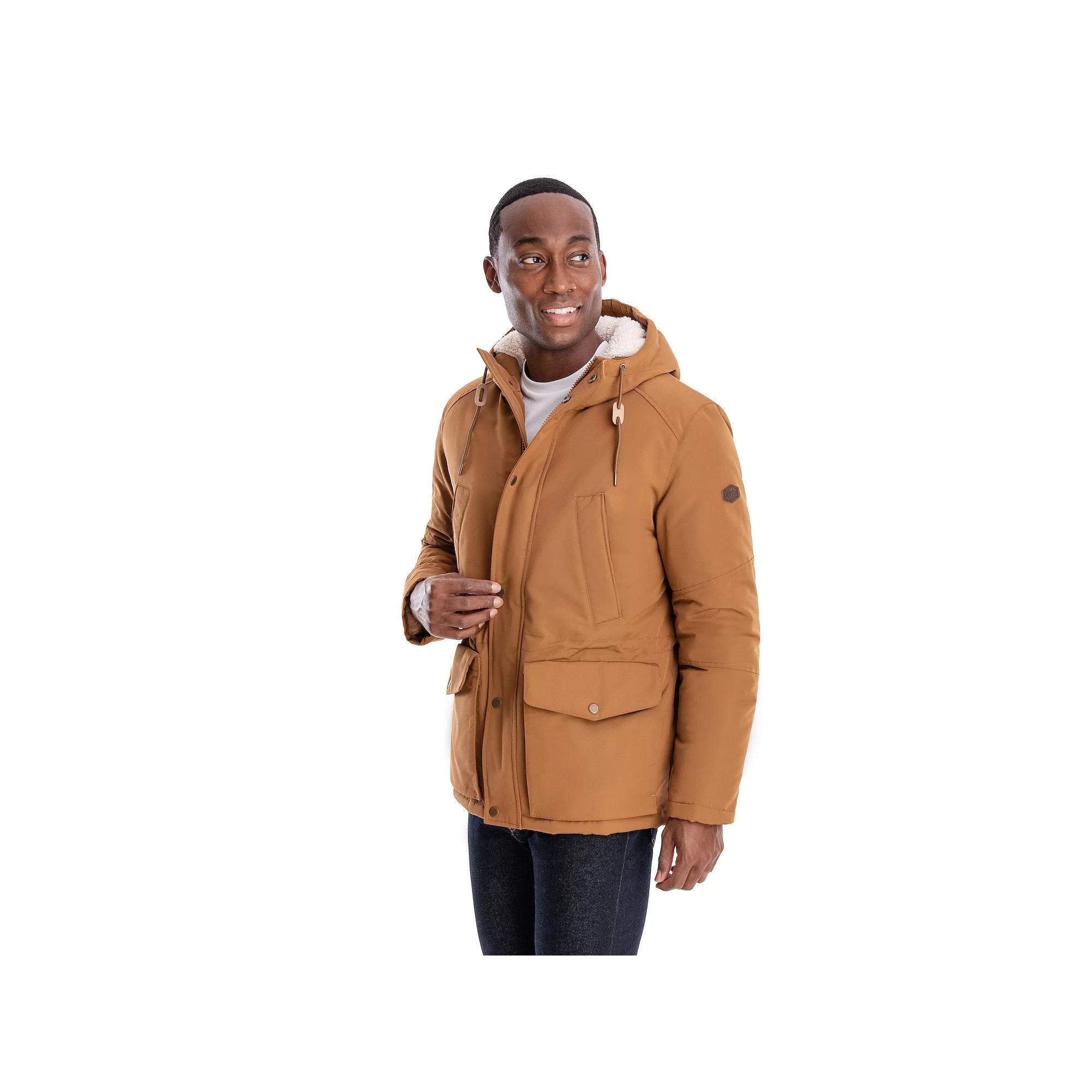 Men's London Fog Sherpa-Lined Hooded Parka,  Product Image