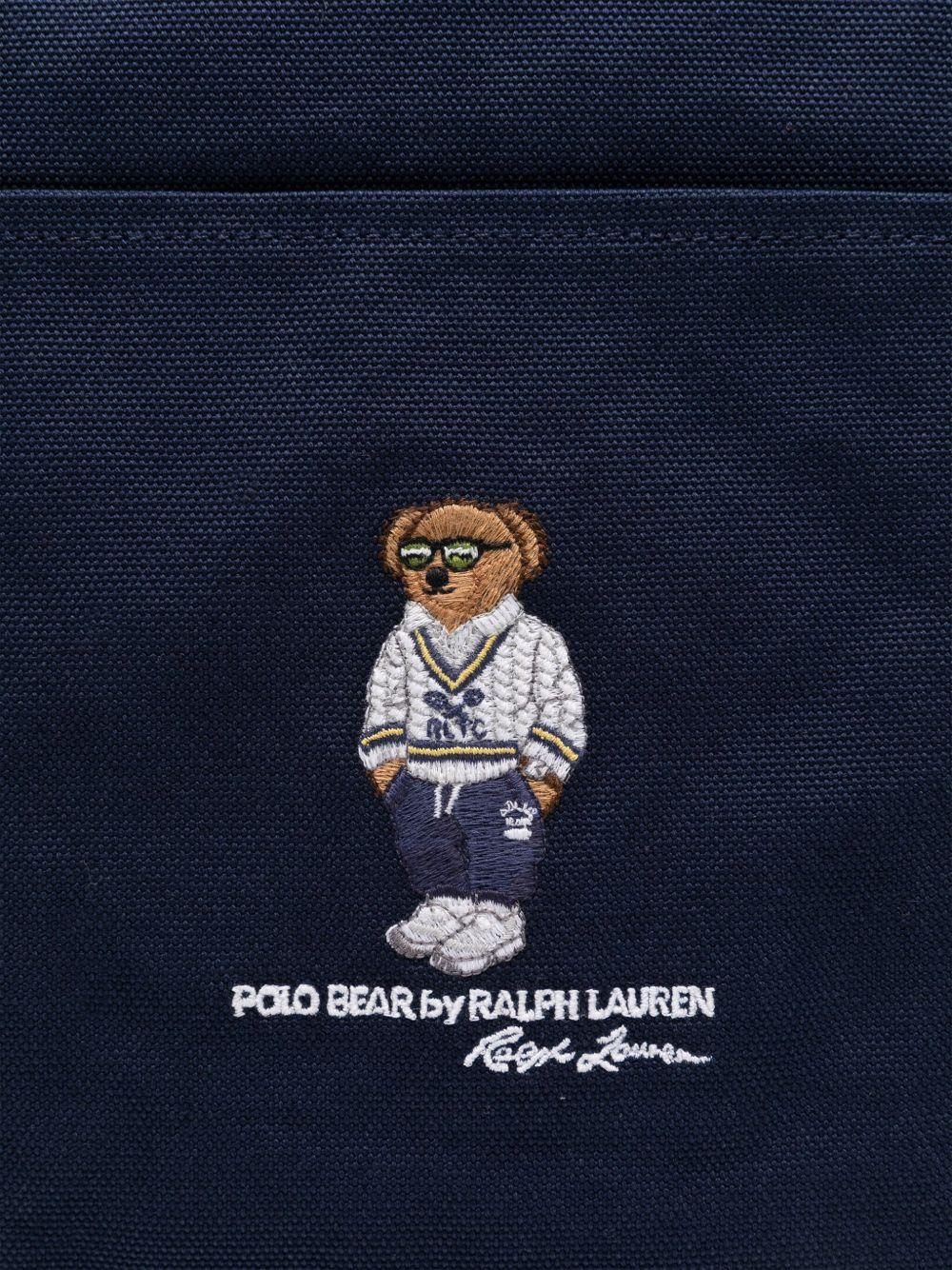 Polo Bear canvas tote bag  Product Image