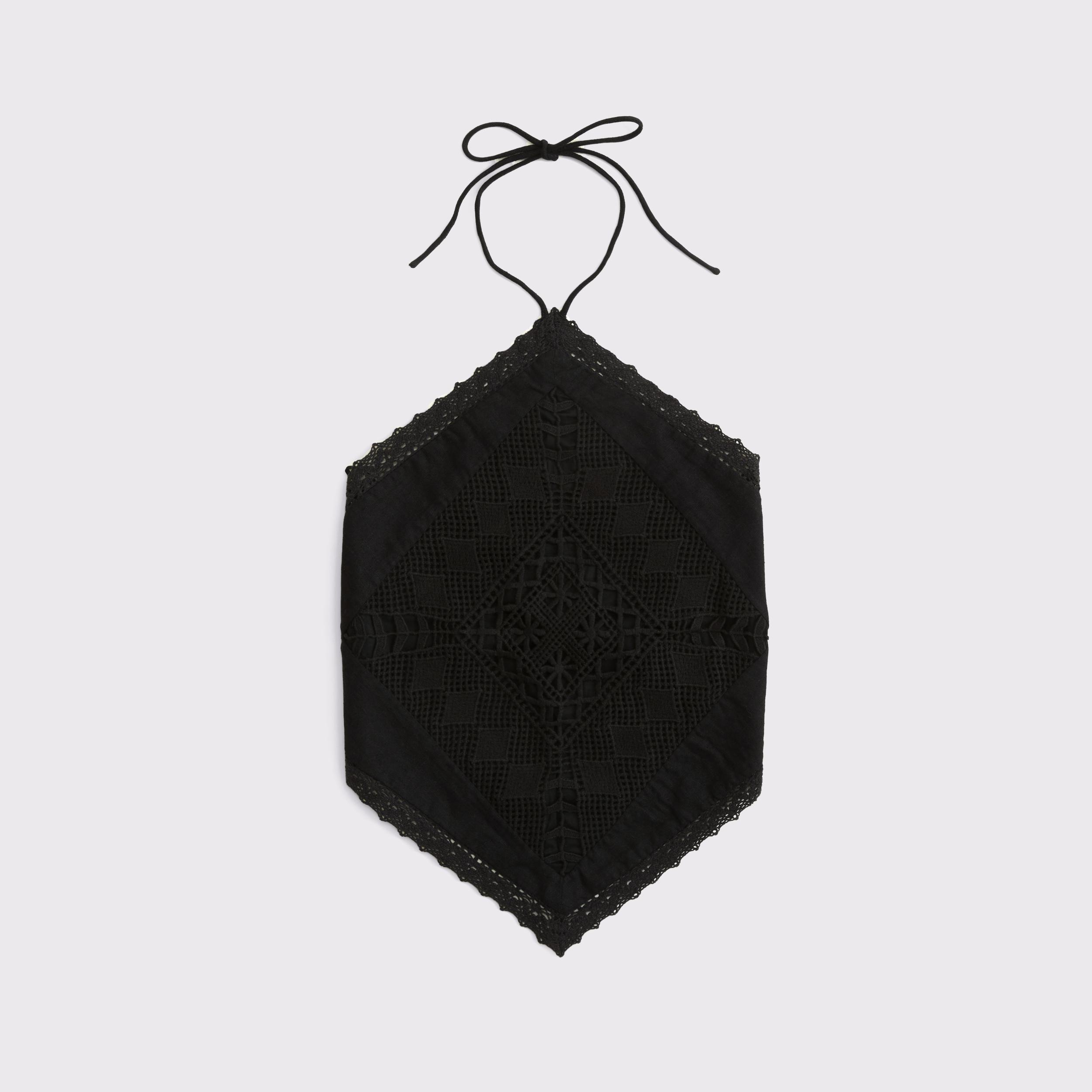 Linen-Blend Bandana Top Product Image