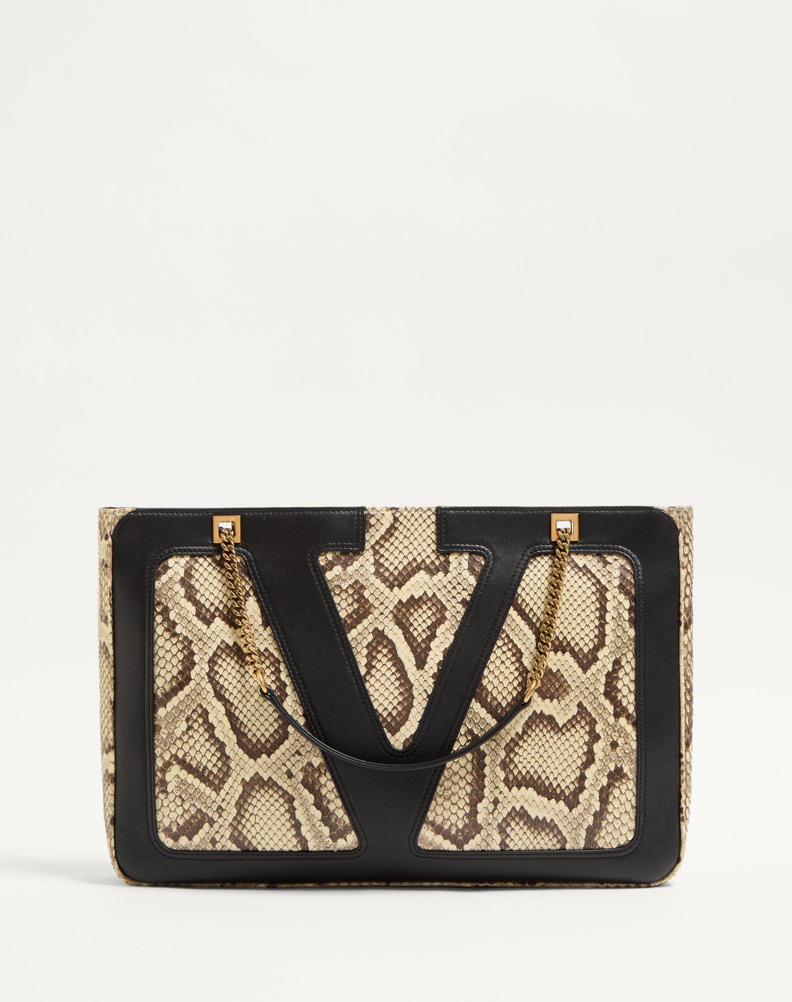 Valentino Garavani Viva Superstar Medium Python Shopping Bag Product Image