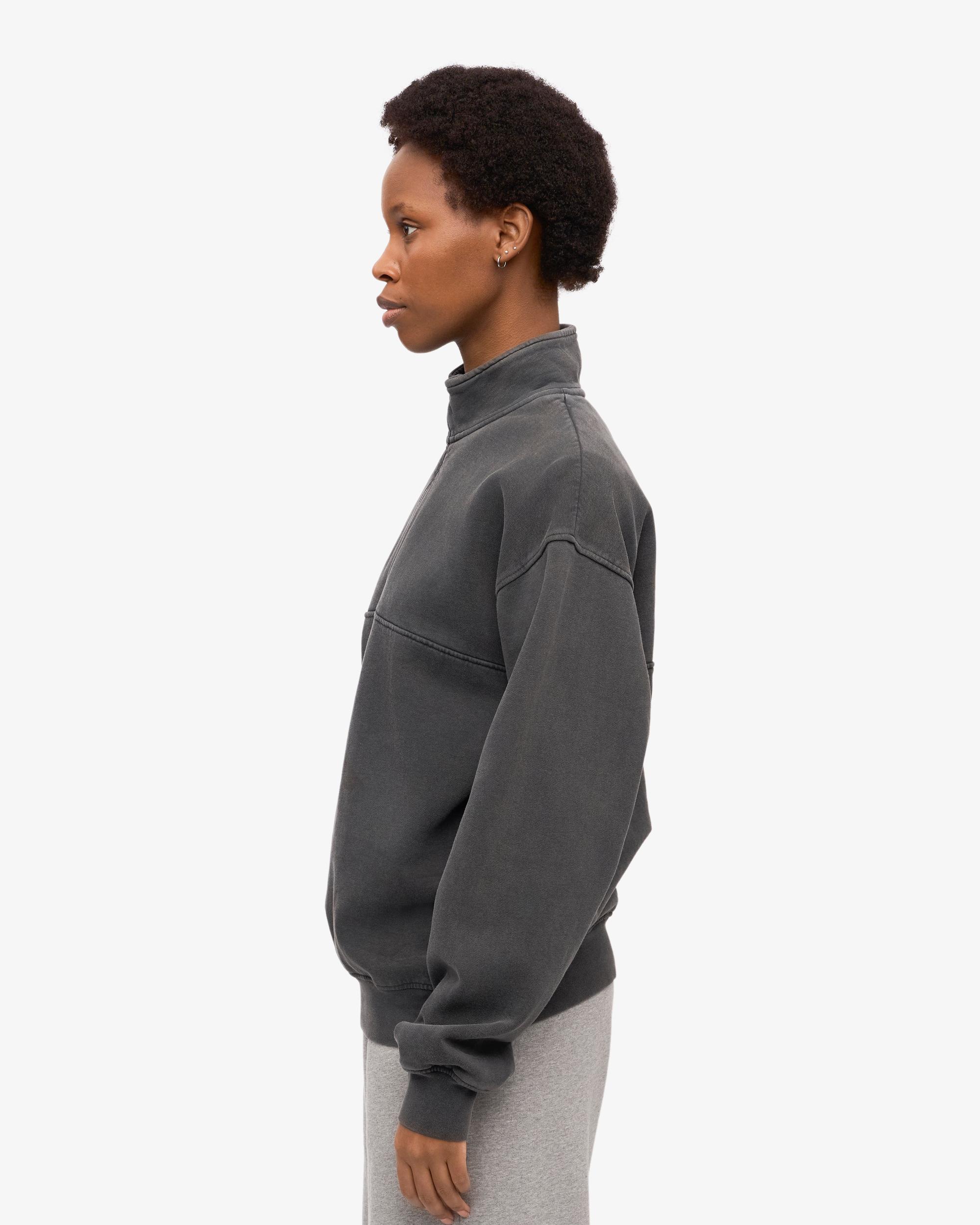 Organic Quarter Zip - Faded Black Product Image