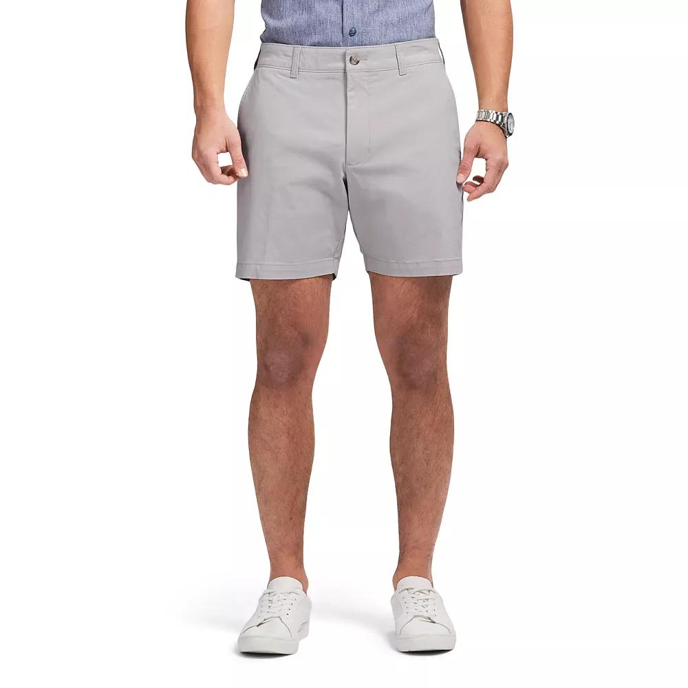 Men's IZOD Saltwater 7-Inch Flat Front Chino Shorts,  Product Image