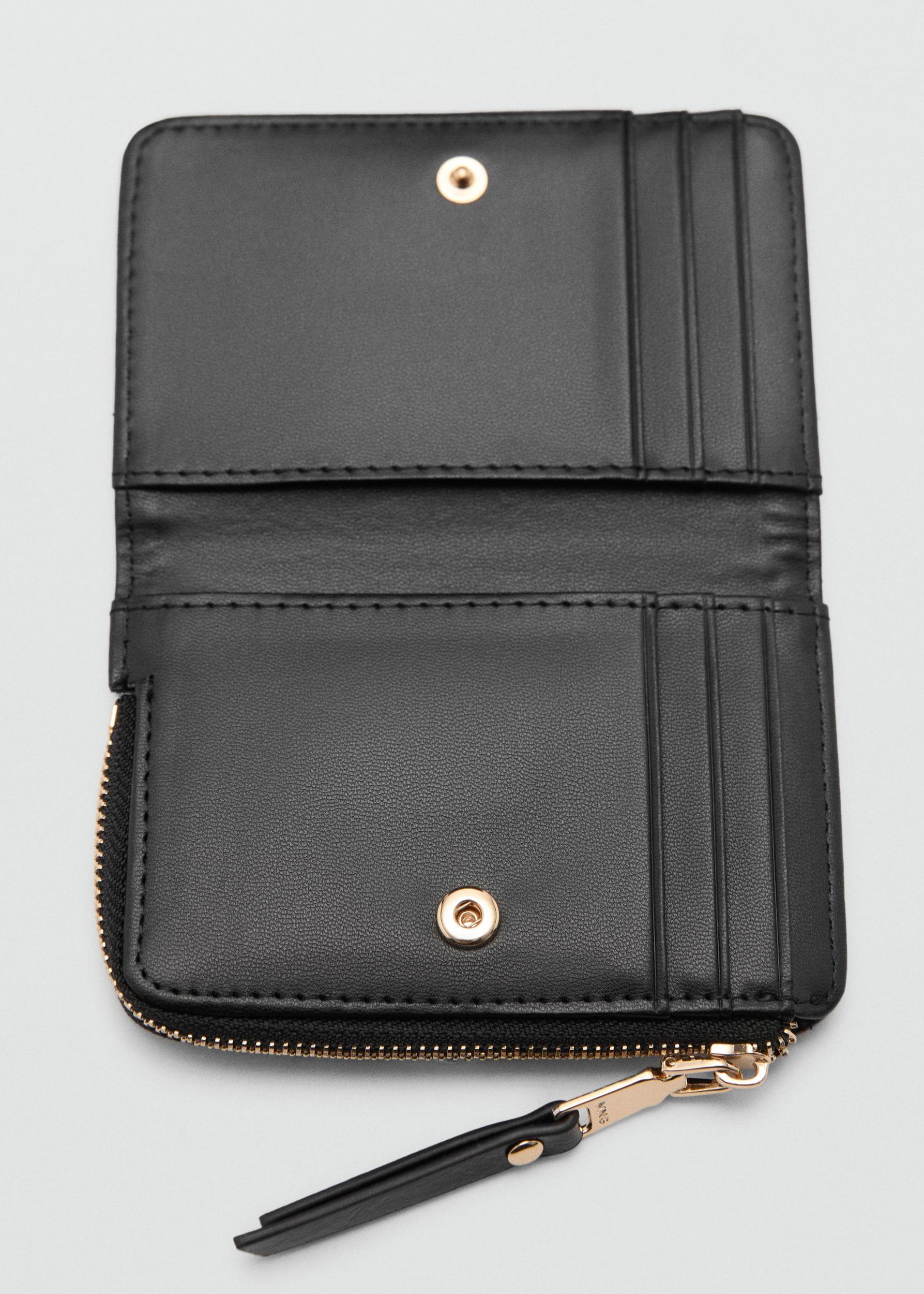Wallet with decorative stitching - Women | MANGO USA Product Image